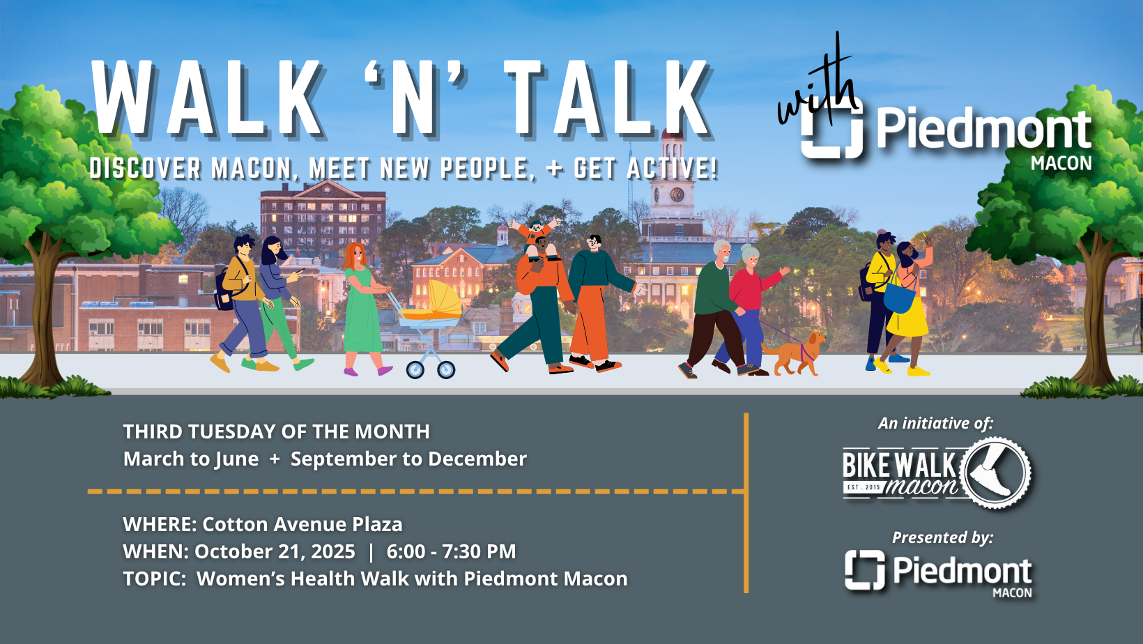 Walk ‘n’ Talk: Women’s Health Walk with PIedmont Macon