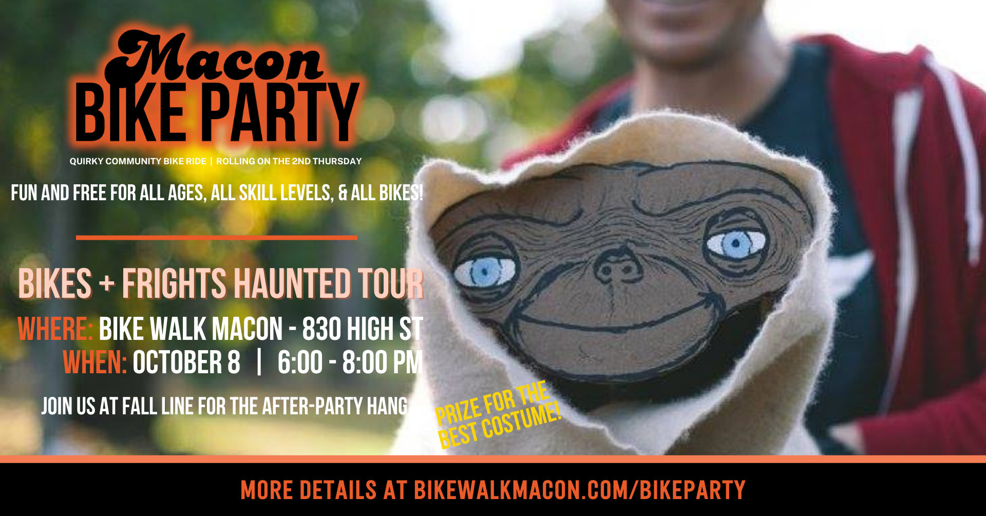 Macon Bike Party: Bikes + Frights Haunted Tour