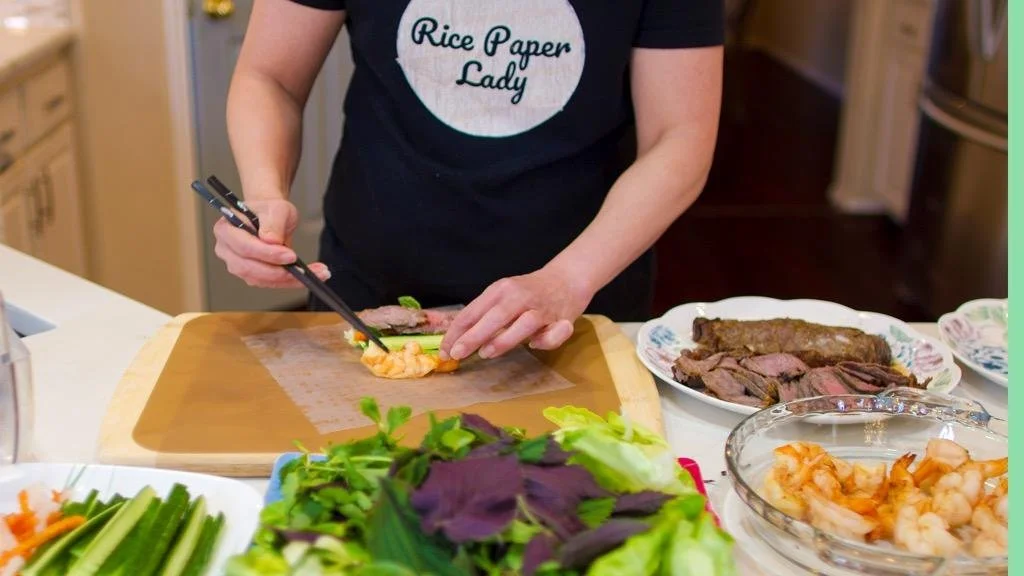 Surf & Turf Rice Paper Rolls