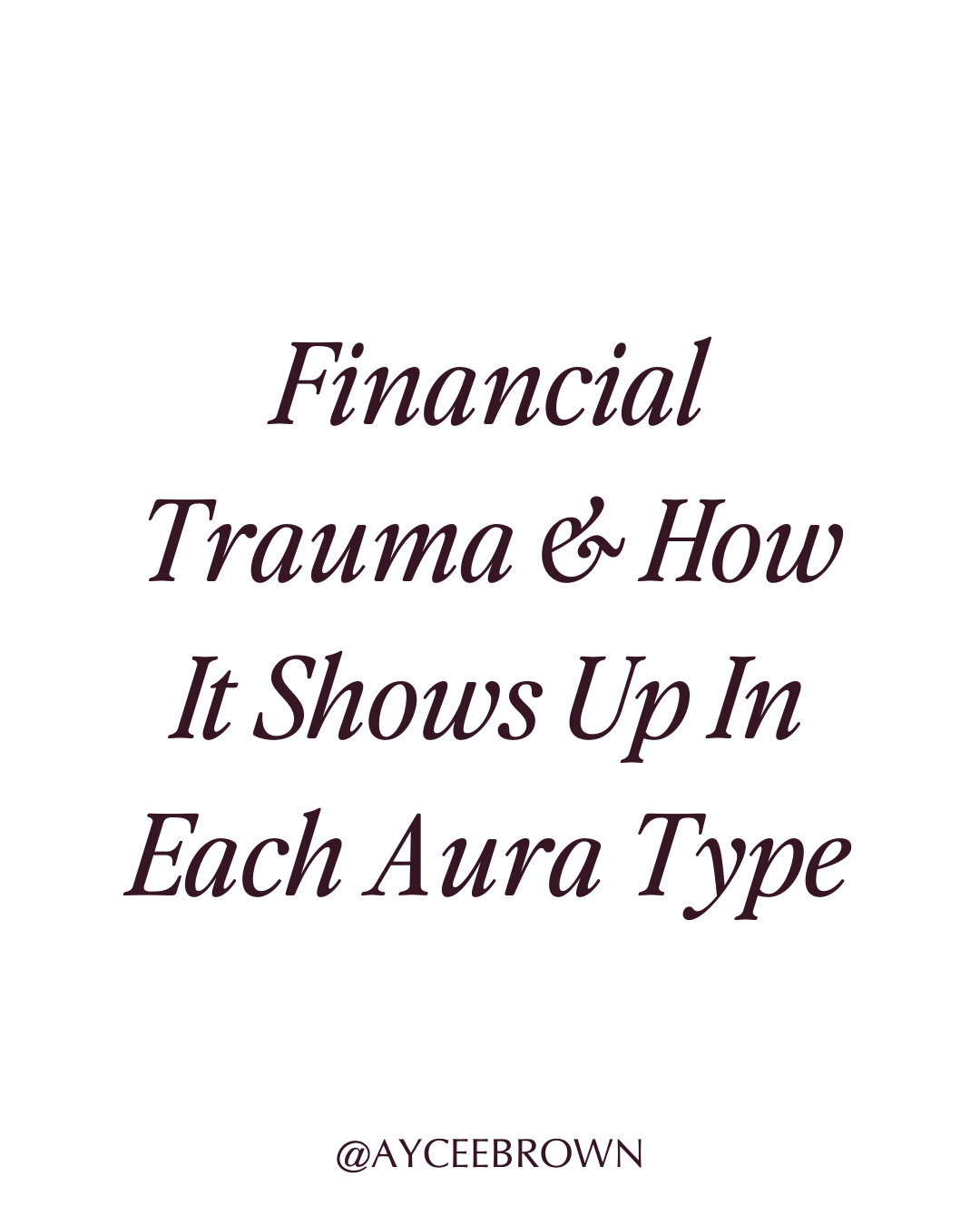 Financial Trauma is real, and we don't talk about it enough. Over the years, I've tried to make sense of why I couldn't reach certain financial milestones in my life. Through therapy, coaching, new learning tools, techniques, and a solid methodology.