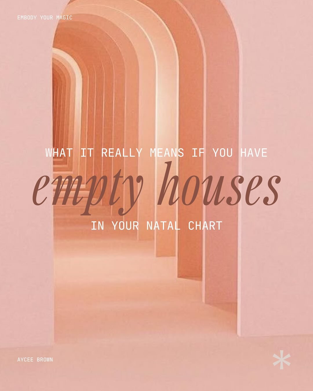 Ever looked at your chart and spiraled over all the empty houses?

Like, &ldquo;Damn&hellip; am I missing something?&rdquo;
Let me stop you right there &mdash;
Empty doesn&rsquo;t mean irrelevant. It means peace.
No karmic chaos. No ancestral assignm
