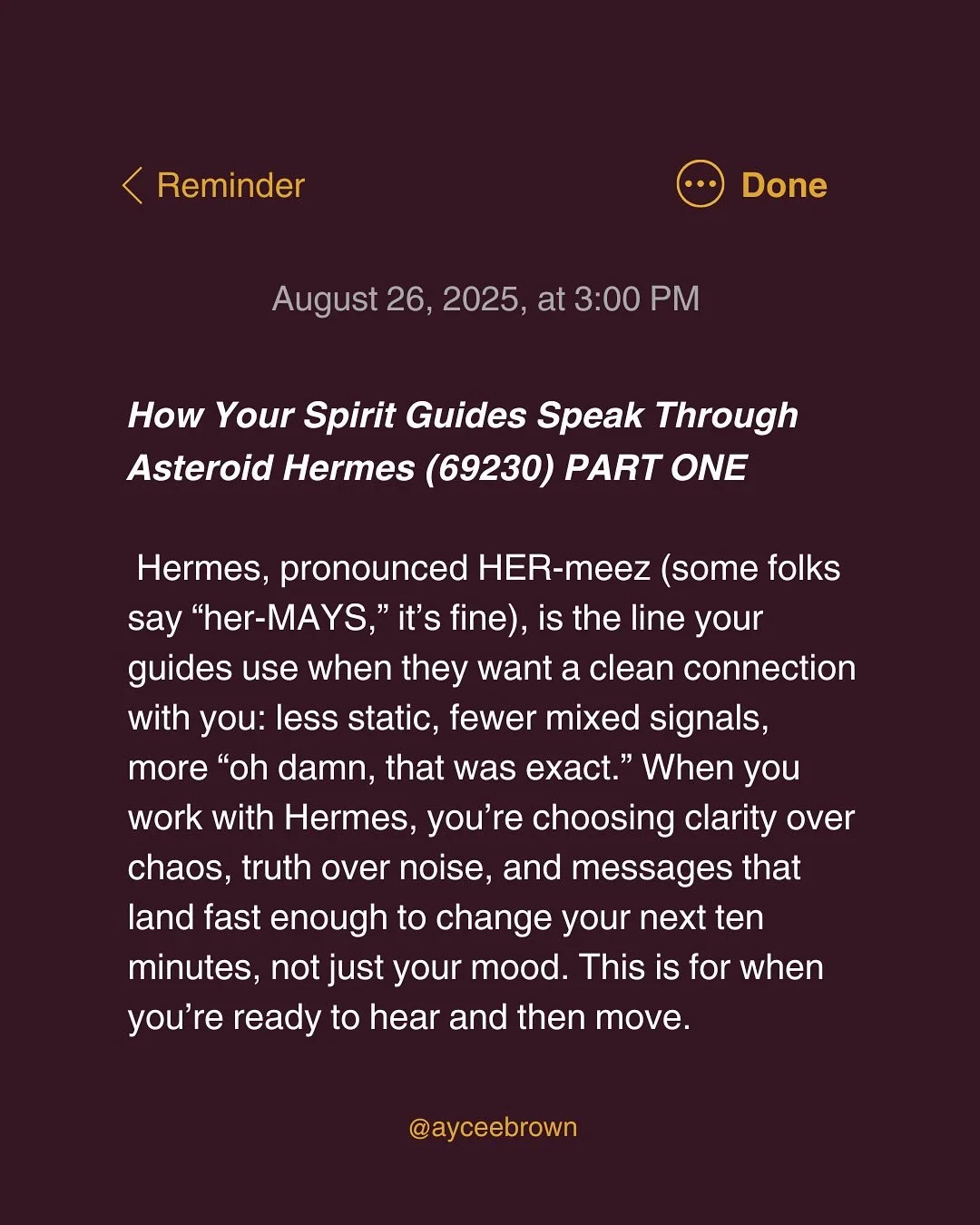 PART ONE: Want your Spirit Guides or God to come through cleaner? Add asteroid Hermes (69230) to your natal chart using any astro app that supports custom asteroids (astro.com works perfectly). Note your sign (channel + tone), house (where life sets 
