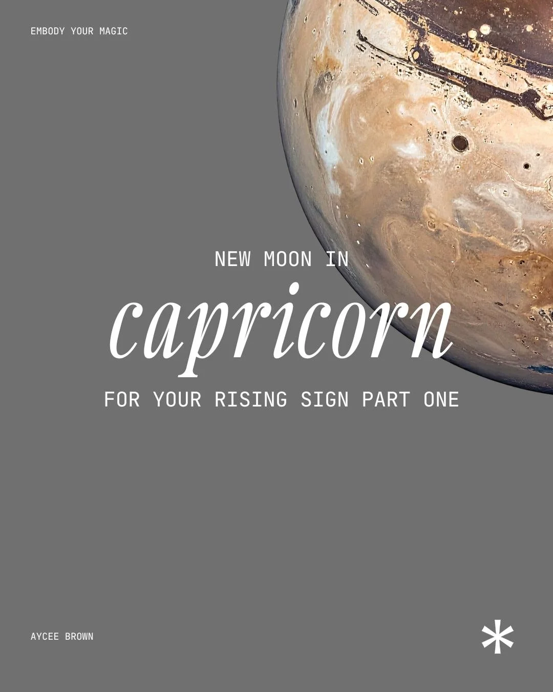 PART ONE New Moon in Capricorn on January 18th. 28 degrees.
Here's what I need you to understand about Saturn before you start writing your intentions:
Saturn doesn't care about your vision board. Saturn cares about your calendar. Your bank account. 