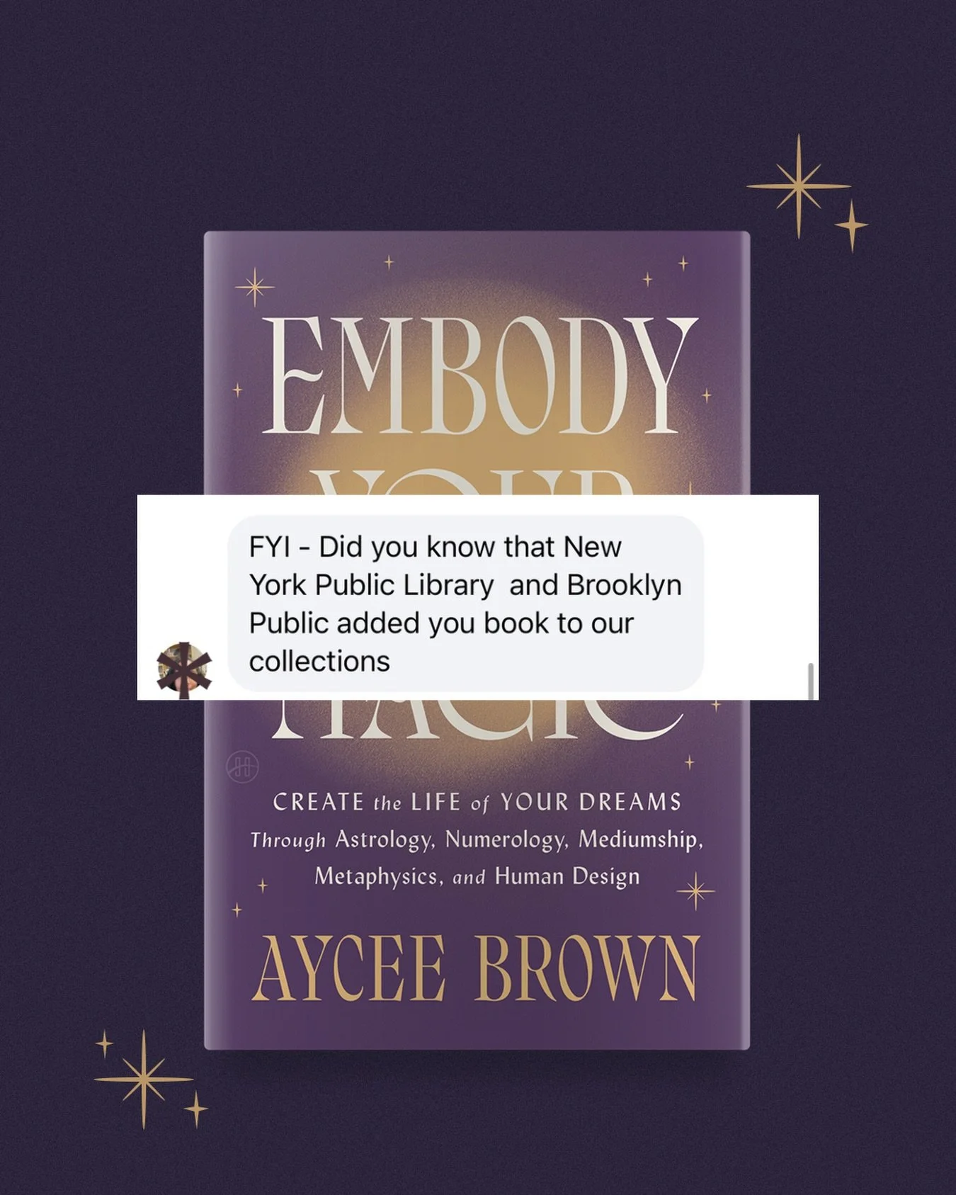 When your cousin who is a librarian sends you great 🙌🏾🙌🏾🙌🏾🙌🏾🙌🏾 news. If you haven&rsquo;t preordered my book #embodyyourmagic please do so and request it at your #locallibrary 

#library #astrology #blackauthor