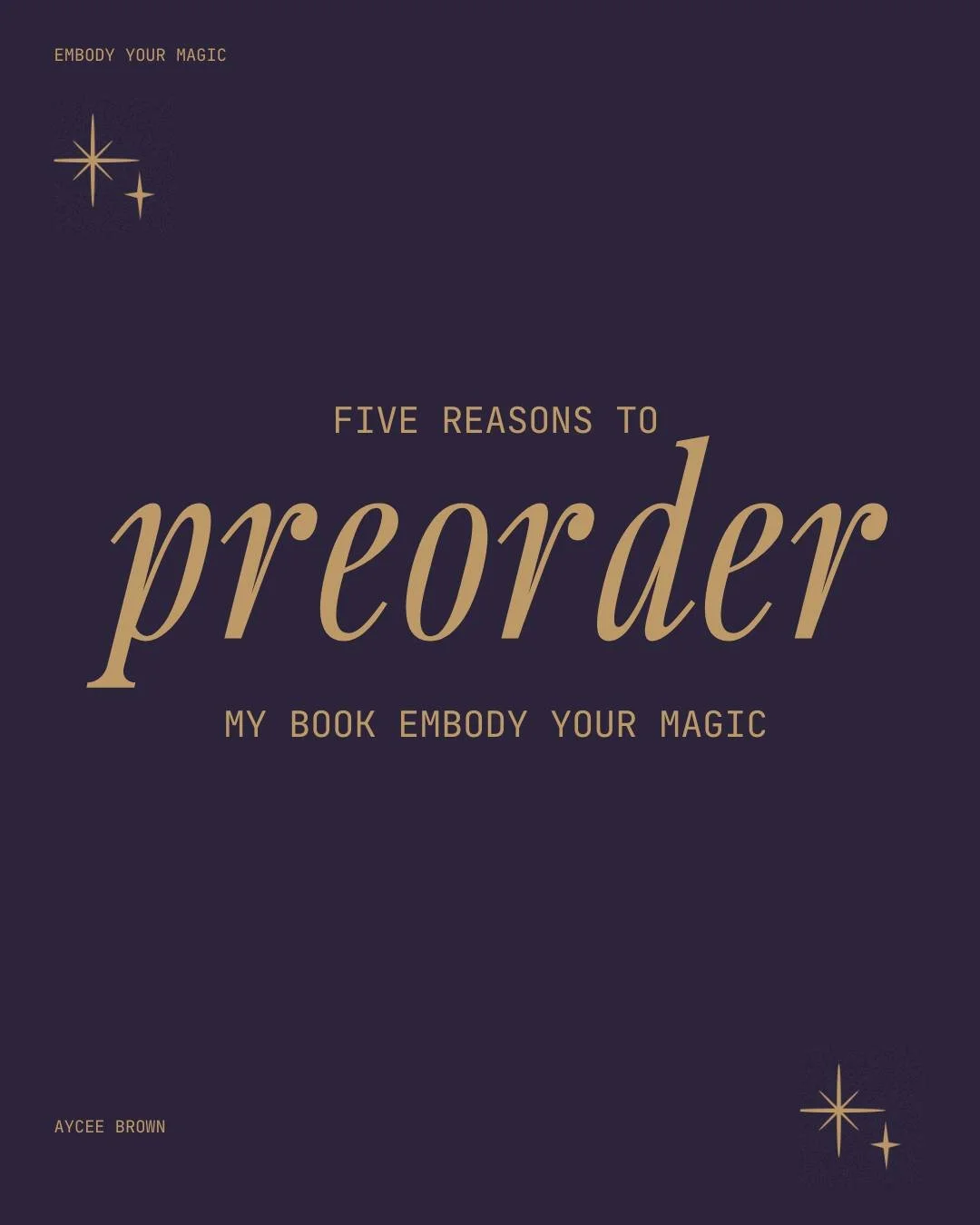 If you haven't preordered my book, now is a great time to do so. If my content has ever helped you or inspired you, add my book to your collection. 

#embodyyourmagic #astrology  #author  #blackauthors #spirituality