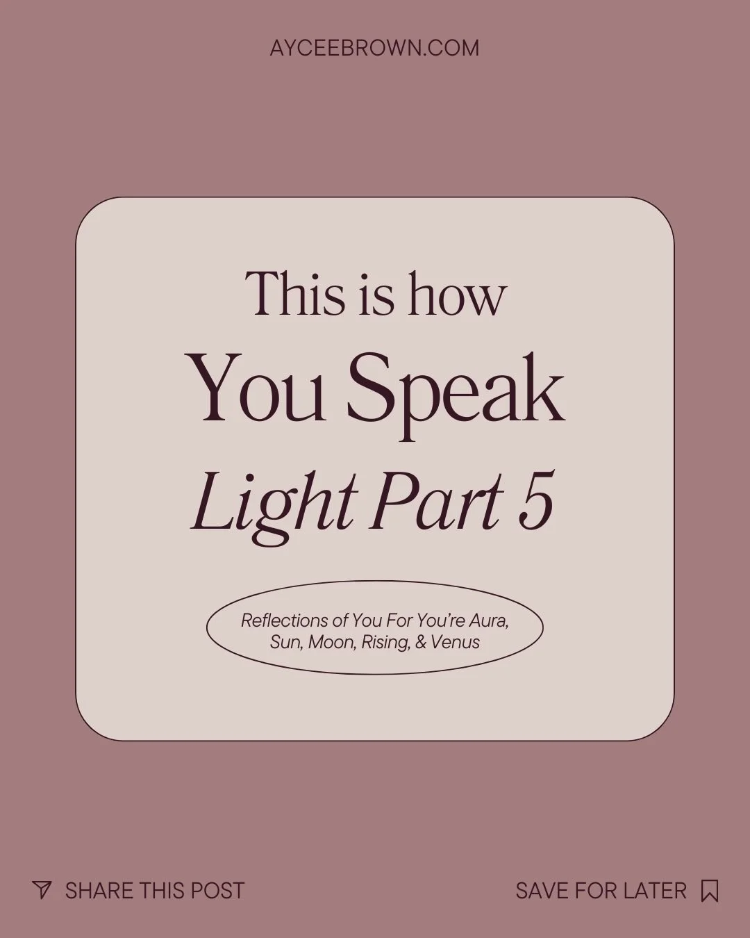 This is how your chart SPEAKS.

Not just who you are. How you move. How you lead. How you rest. How you CREATE.

I broke down each sign by Human Design type because here&rsquo;s what most people miss: your Sun sign tells you what lights you up, but y