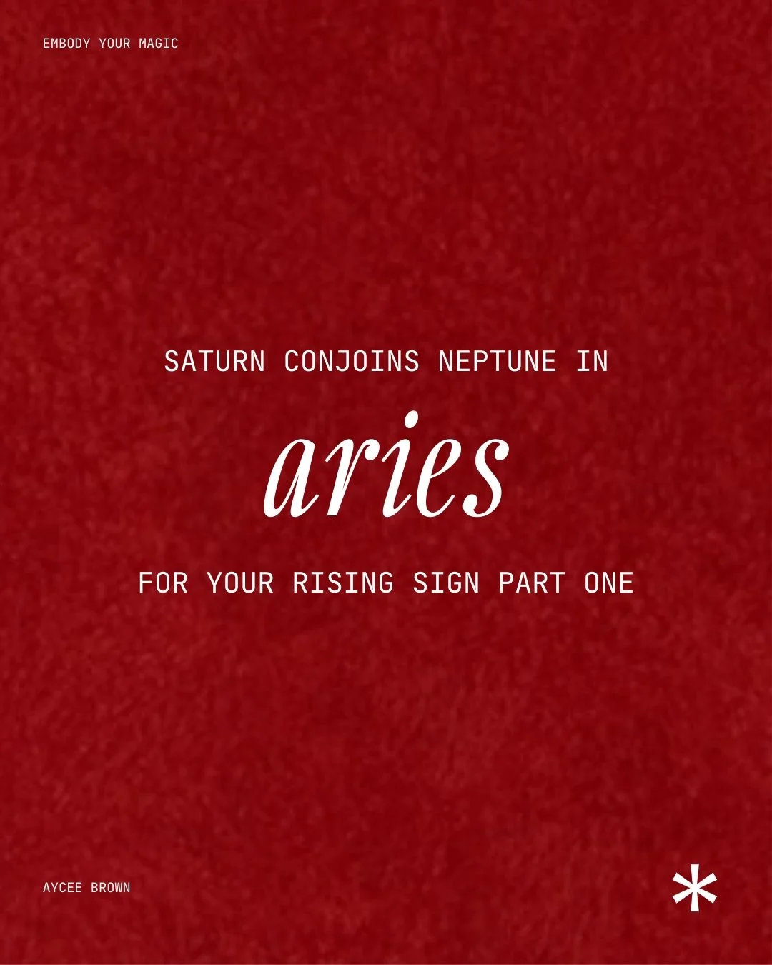 Saturn conjunct Neptune at 0&deg; Aries. February 20, 2026.

I need you to hear me when I say this &mdash; this transit hasn&rsquo;t happened at this degree since the beginning of recorded history. The last time Saturn and Neptune met at the very fir