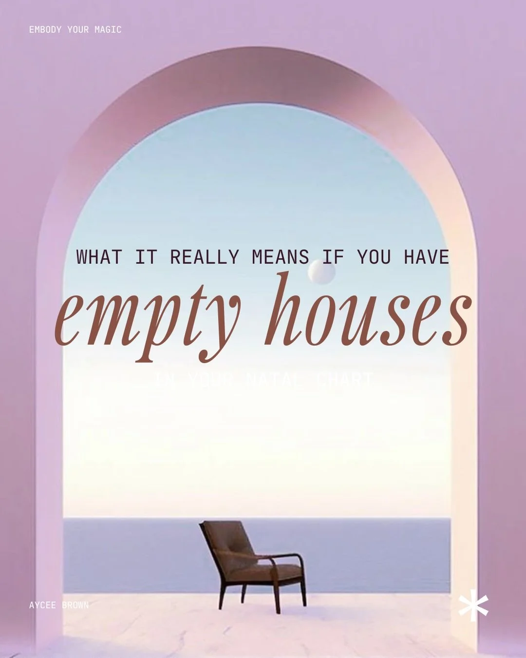 I need you to hear me when I say this: your empty houses are not a problem. They are not a sign that something is missing from your chart, they are not evidence that the universe forgot about you, and they are definitely not the reason your life feel