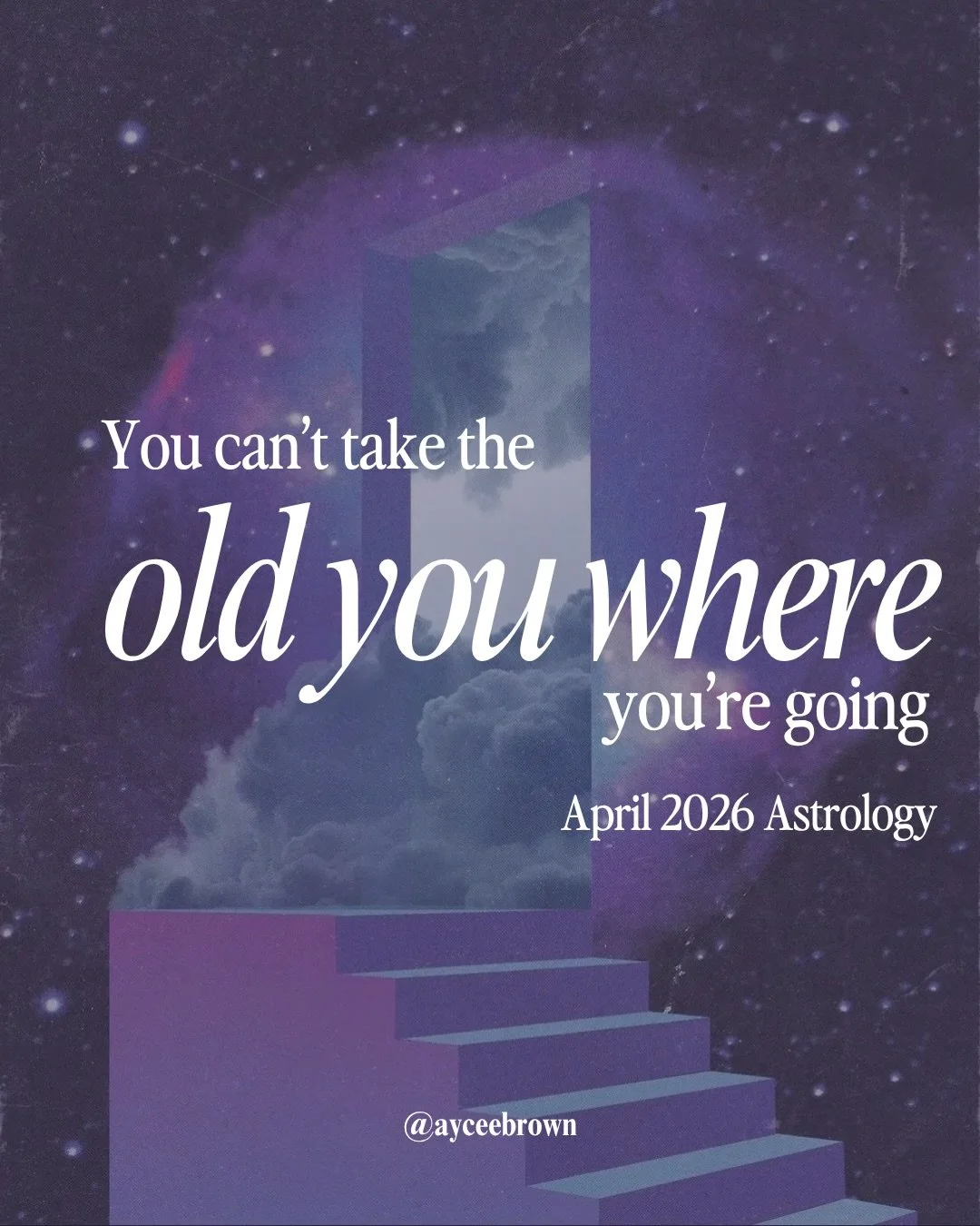 You can&rsquo;t take the old you where you&rsquo;re going. That&rsquo;s the whole message of April. Full Moon in Libra. Chiron cazimi. New Moon in Aries. Uranus entering Gemini for the first time in over 80 years. Venus square the nodes. Full Moon in