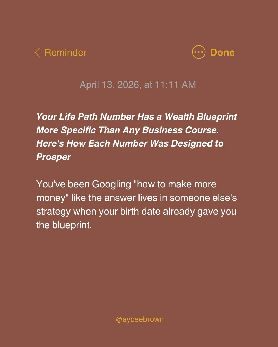 Your Life Path Number has a wealth blueprint baked into it and most of you have been ignoring it while paying for business courses designed for a completely different number&rsquo;s nervous system. This carousel breaks down where the money is leaking