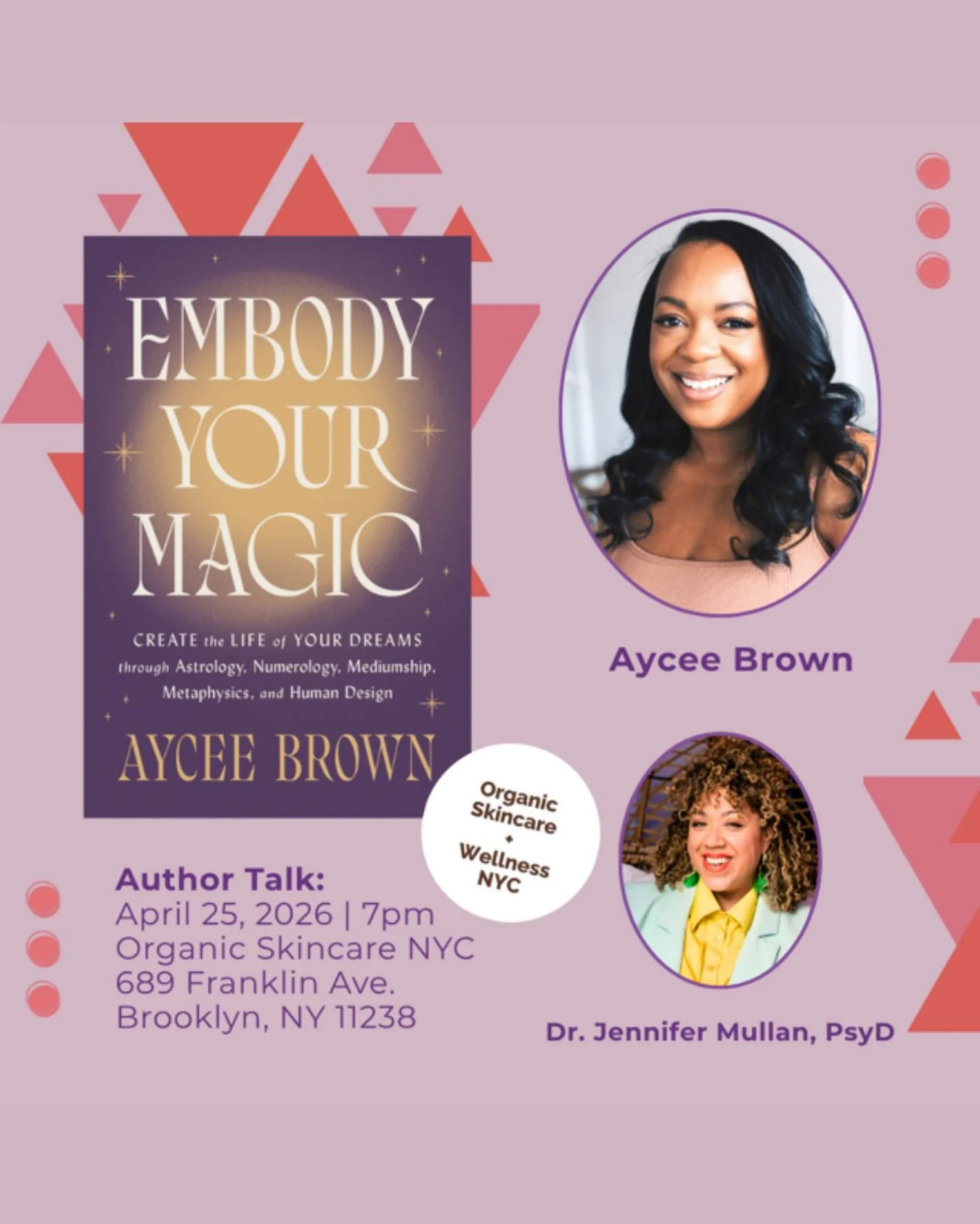 Brooklyn. April 25th. 7pm. And I need you there.

Join me for an author talk hosted by Cafe Con Libros Brooklyn at Organic Skincare + Wellness NYC @organicskincarewellnessnyc on Franklin Ave &mdash; and I&rsquo;m sitting down with the incredible Dr. 