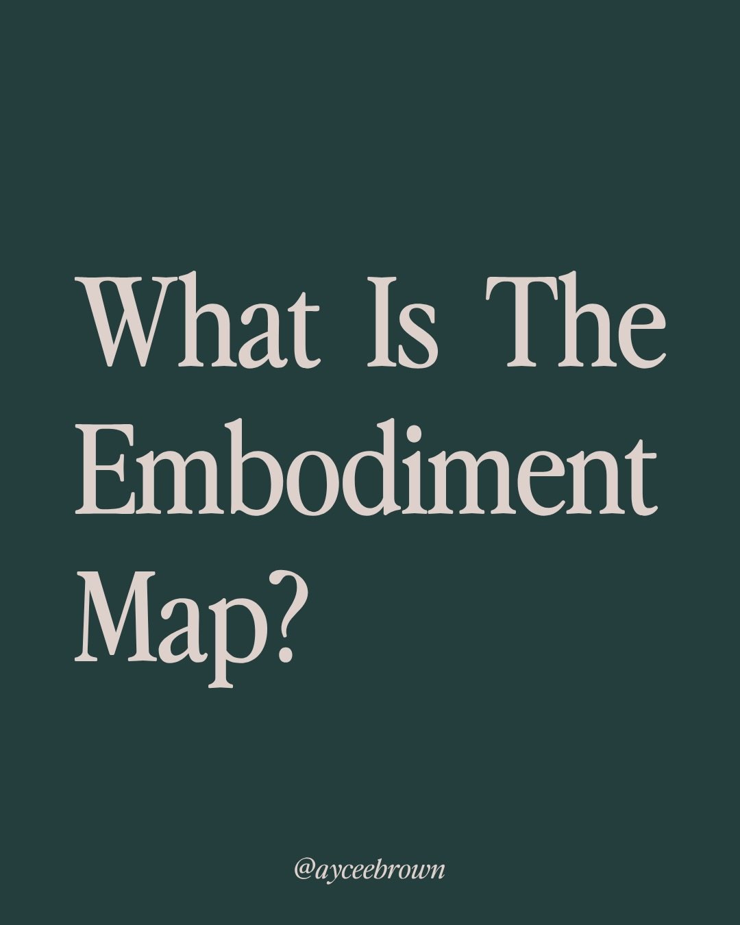 People keep asking me what The Embodiment Map actually is, and I realized I&rsquo;ve been telling you what it does without really explaining what happens inside of it. So I broke it down. If you&rsquo;ve been curious about this program or you&rsquo;v