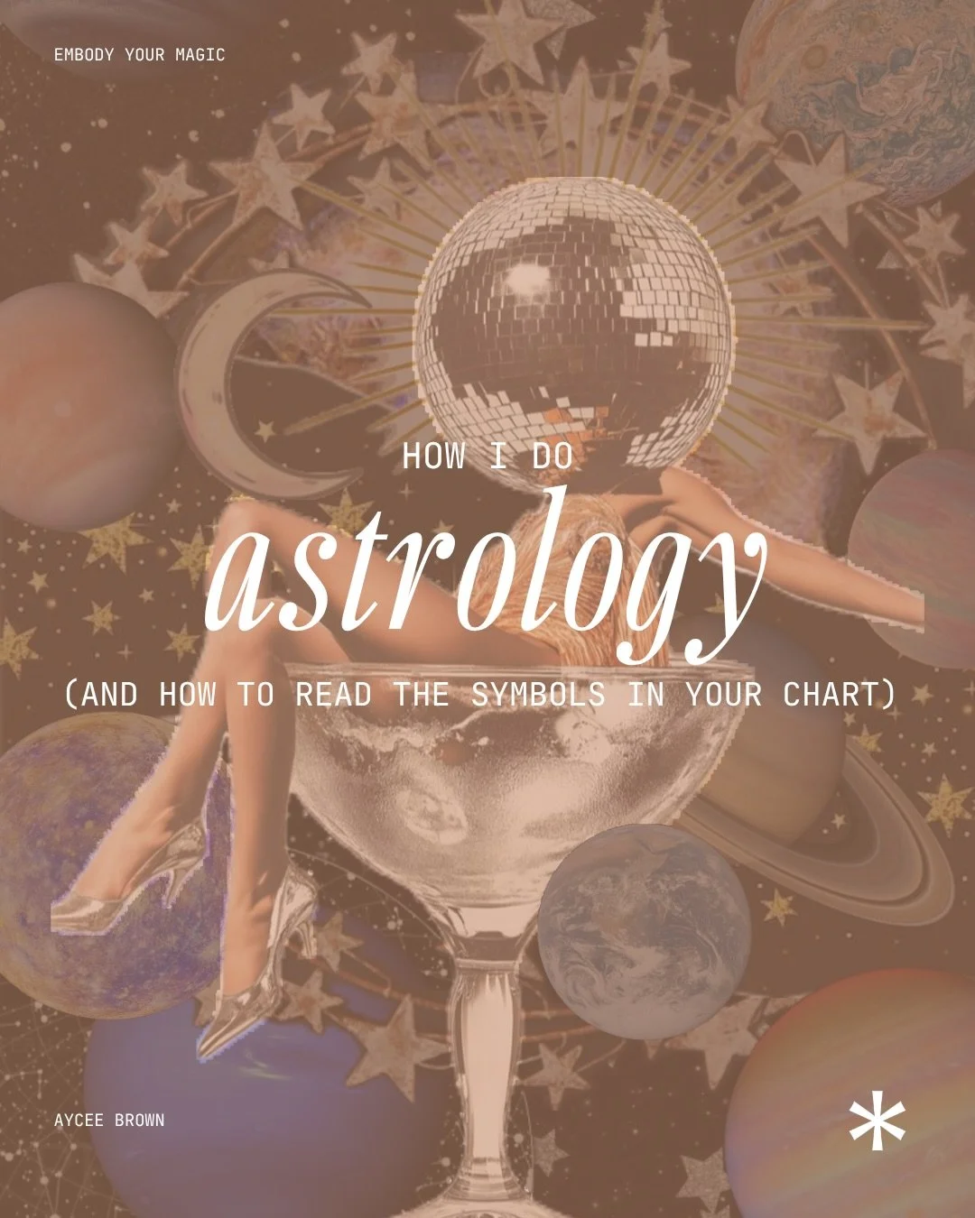 I get asked all the time how I actually practice astrology, what systems I use, why I use them, and what all those symbols in your chart even mean. So here it is.

This post is your cheat sheet AND a look at how I approach chart reading, including wh