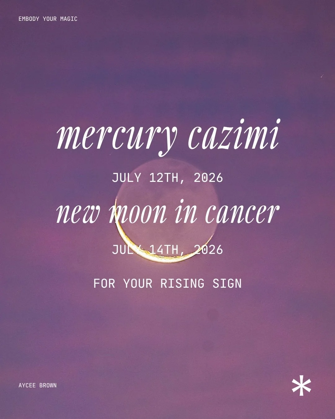 Two dates this week, July 12 and July 14. The cazimi on the 12th hands you the answer you&rsquo;ve been going back and forth on, but only if you stop chewing on it long enough to hear it.

The new moon in Cancer on the 14th is planting day, and this 