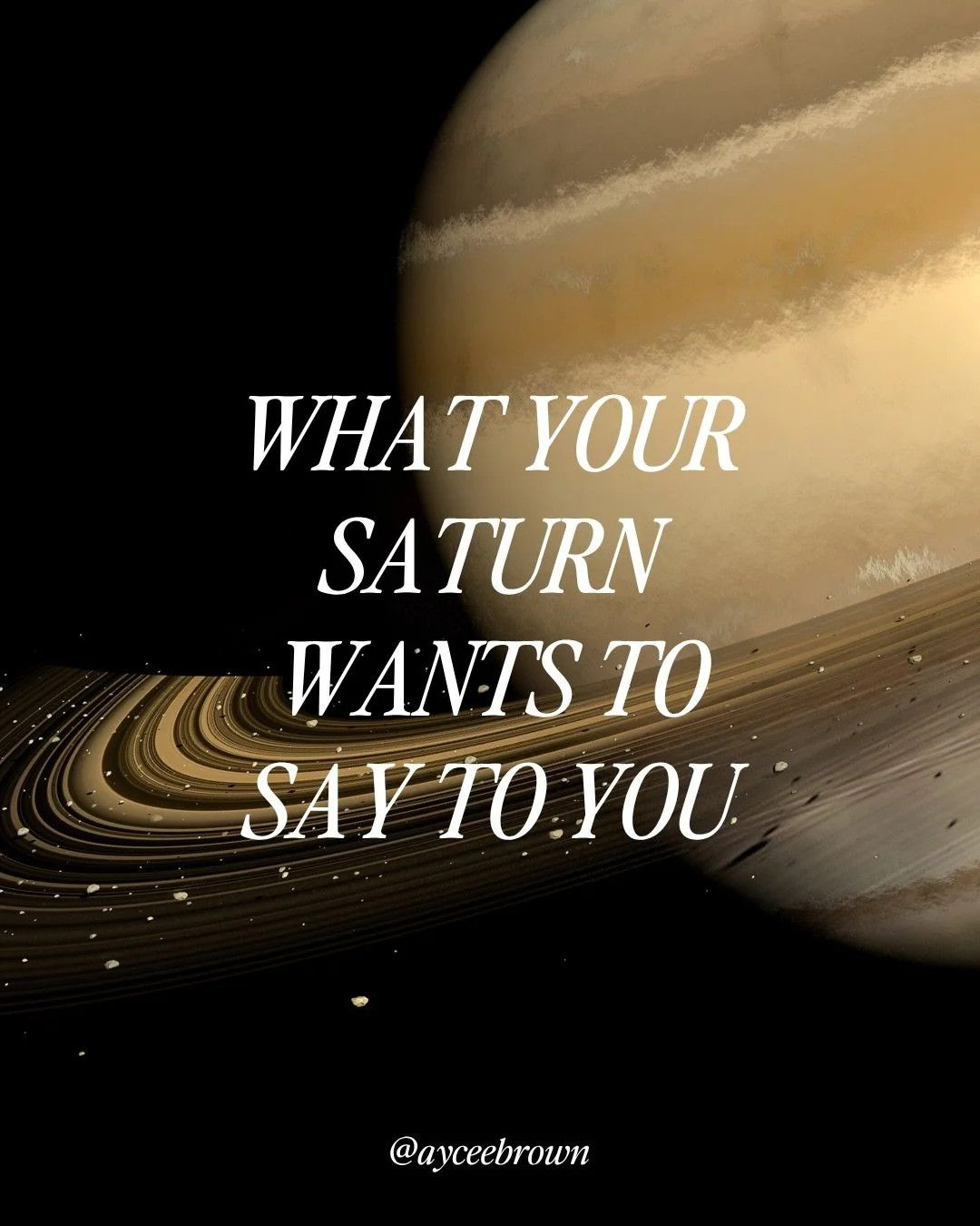 Your Saturn has been talking to you your whole life, and you thought it was punishment.

Find your Saturn sign. Then come to the workshop on the 16th. Link In Bio.

#astrology #saturninaries #astrologyposts #spiritualgrowth #astrologyreadings