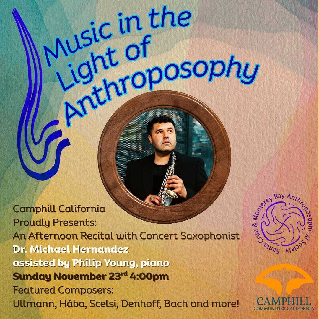 I&rsquo;m really looking forward to performing at @camphillcalifornia next weekend!
&hellip;.
Camphill California Proudly Presents: An Afternoon Recital with Concert Saxophonist Dr. Michael Hernandez.

Join us for a captivating experience as Dr. Hern