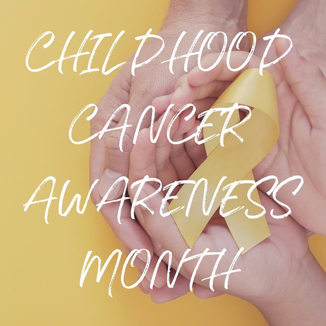 September is childhood cancer awareness month🧸

Childhood cancer is the leading cause of death by disease for children living in the U.S. Some of the most common childhood cancers are leukemias, brain and CNS tumors, lymphomas, neuroblastoma, kidney