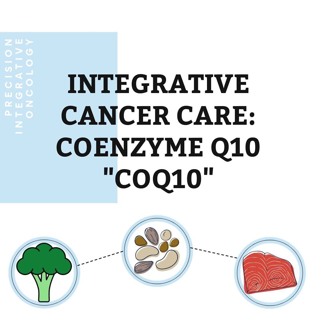 Coenzyme Q10, also known as ubiquinone, is a common supplement with many benefits in cancer care. CoQ10 acts as an antioxidant in the body that protects against and repairs damage to DNA 🧬 caused by free radicals. It has also been shown to enhance t