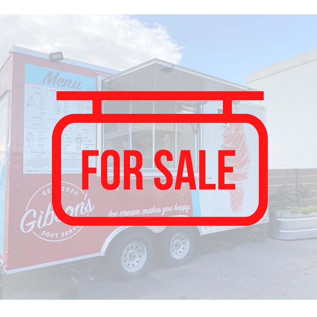 The time has come to say goodbye to our trailer!! We will always love our 128 sq. feet of starter space ❤️ Please share with anyone who may be interested in starting a business! 🍦Link in bio to full listing. DM with questions!