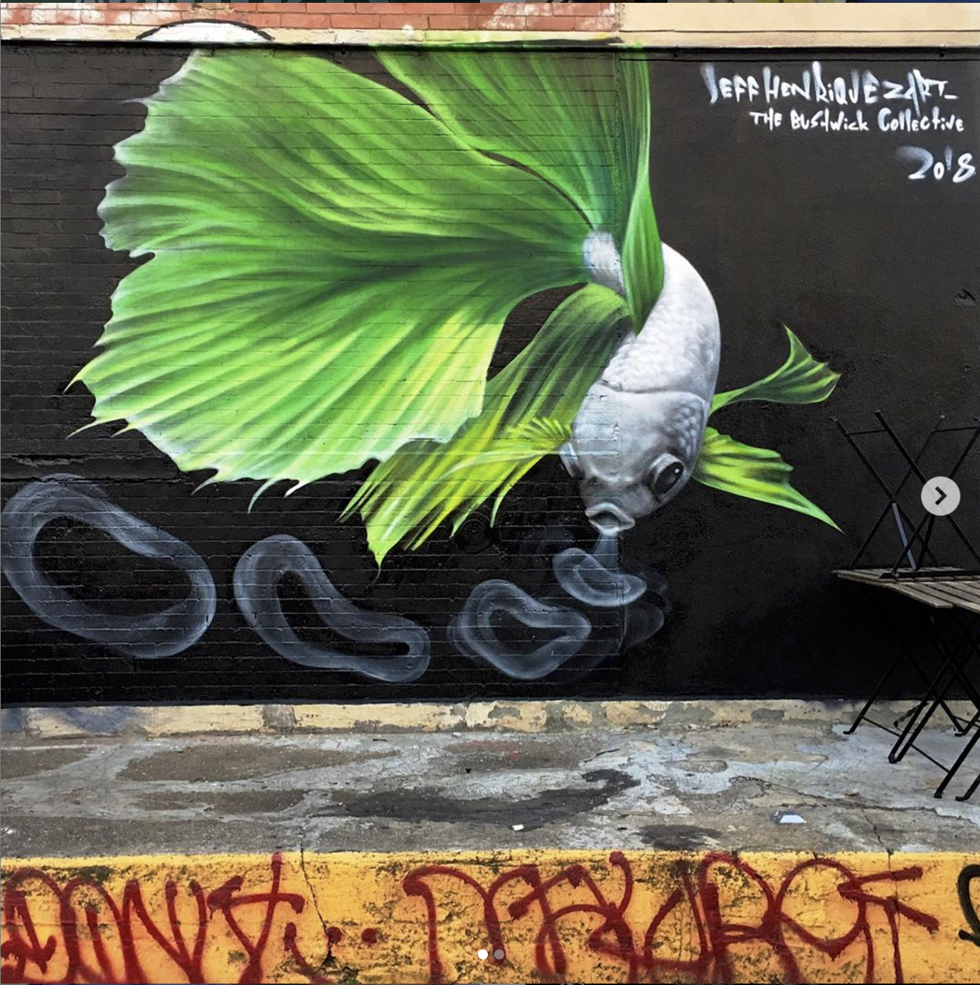 Smoking Beta (side B) 
The Bushwick Collective 
Brooklyn, NY 2018