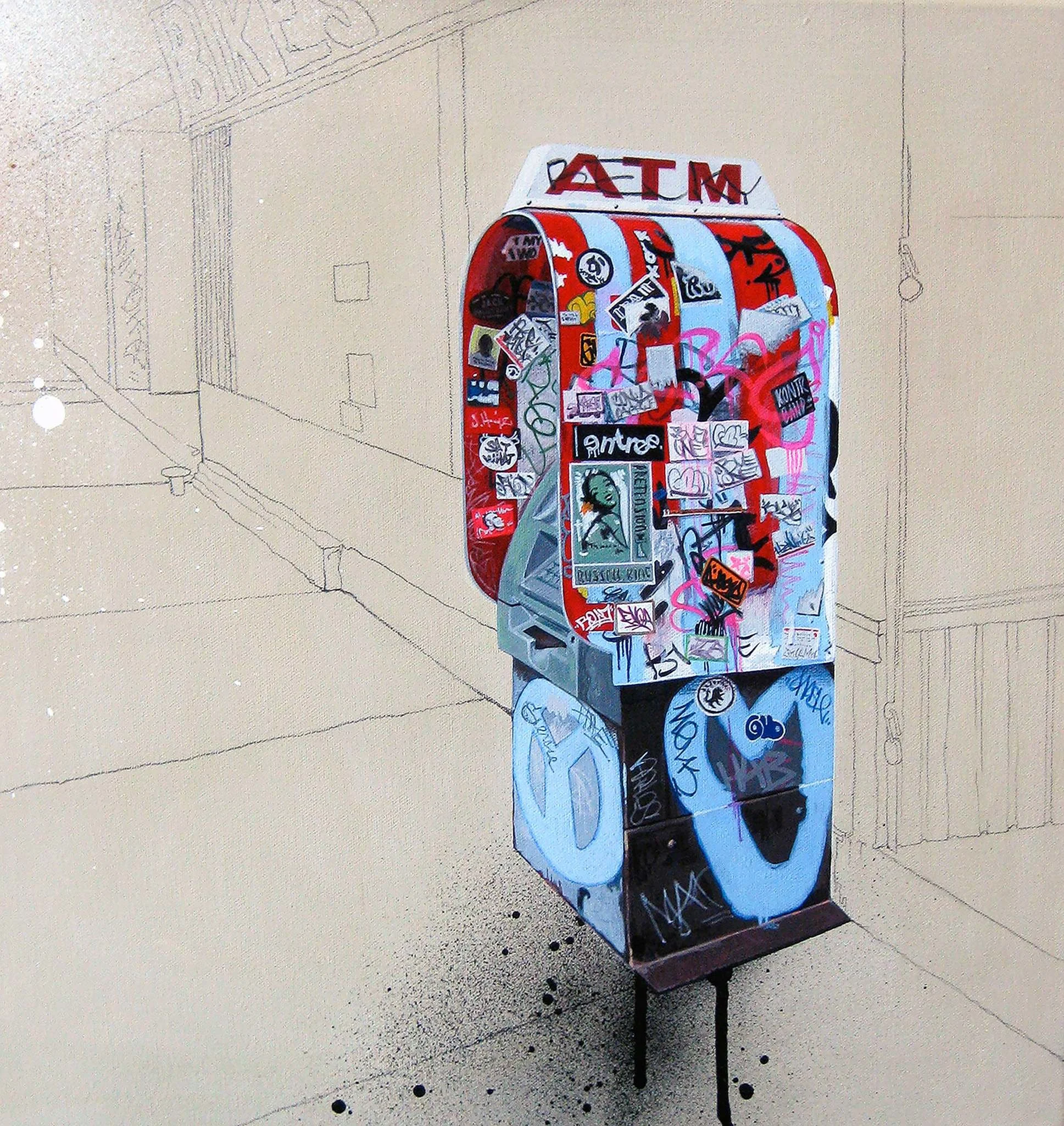 “Ask The Man” 2013 
16” x 16” acrylic on canvas