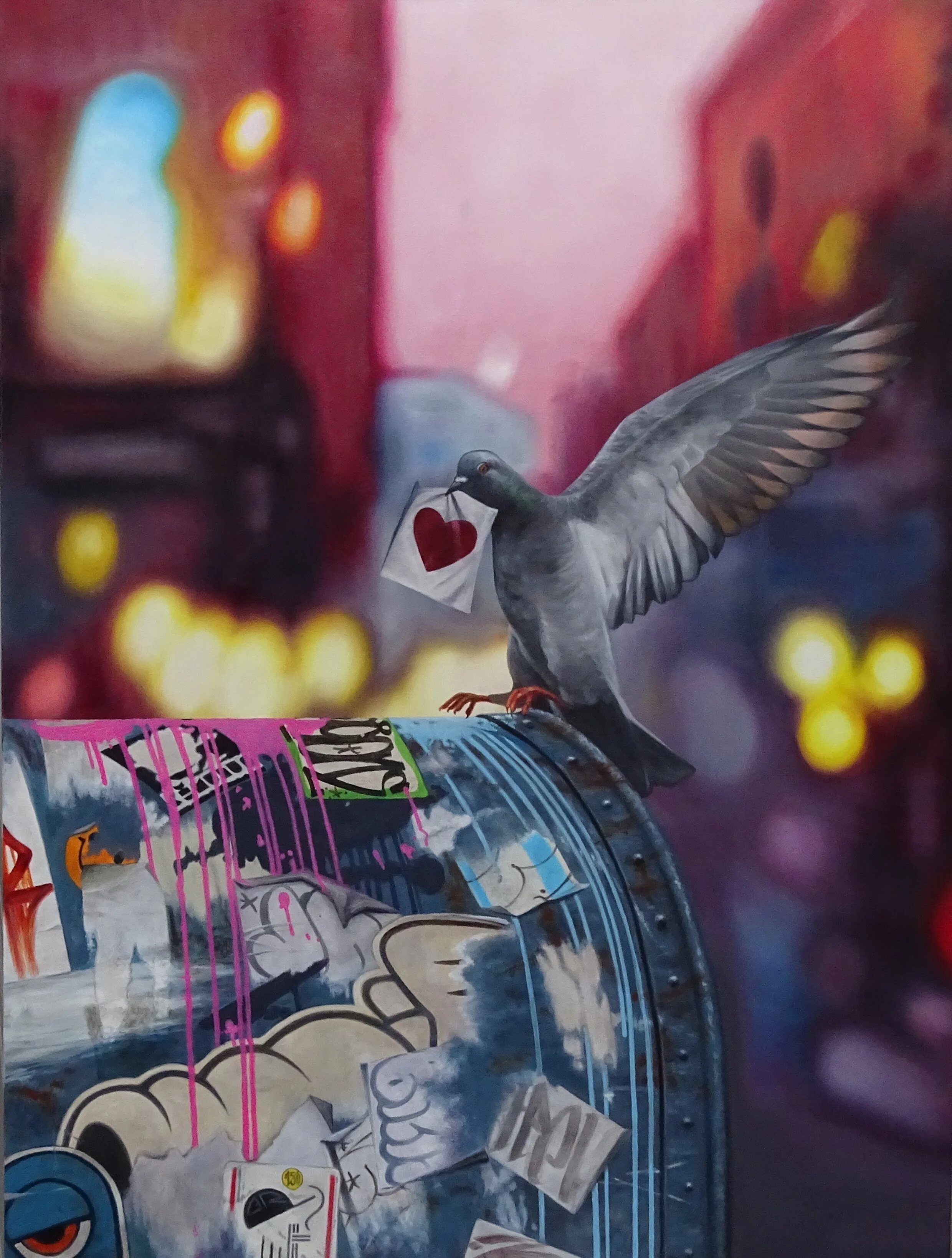 “Which way to West 4th?” 2018 
30” x 40” oil on canvas