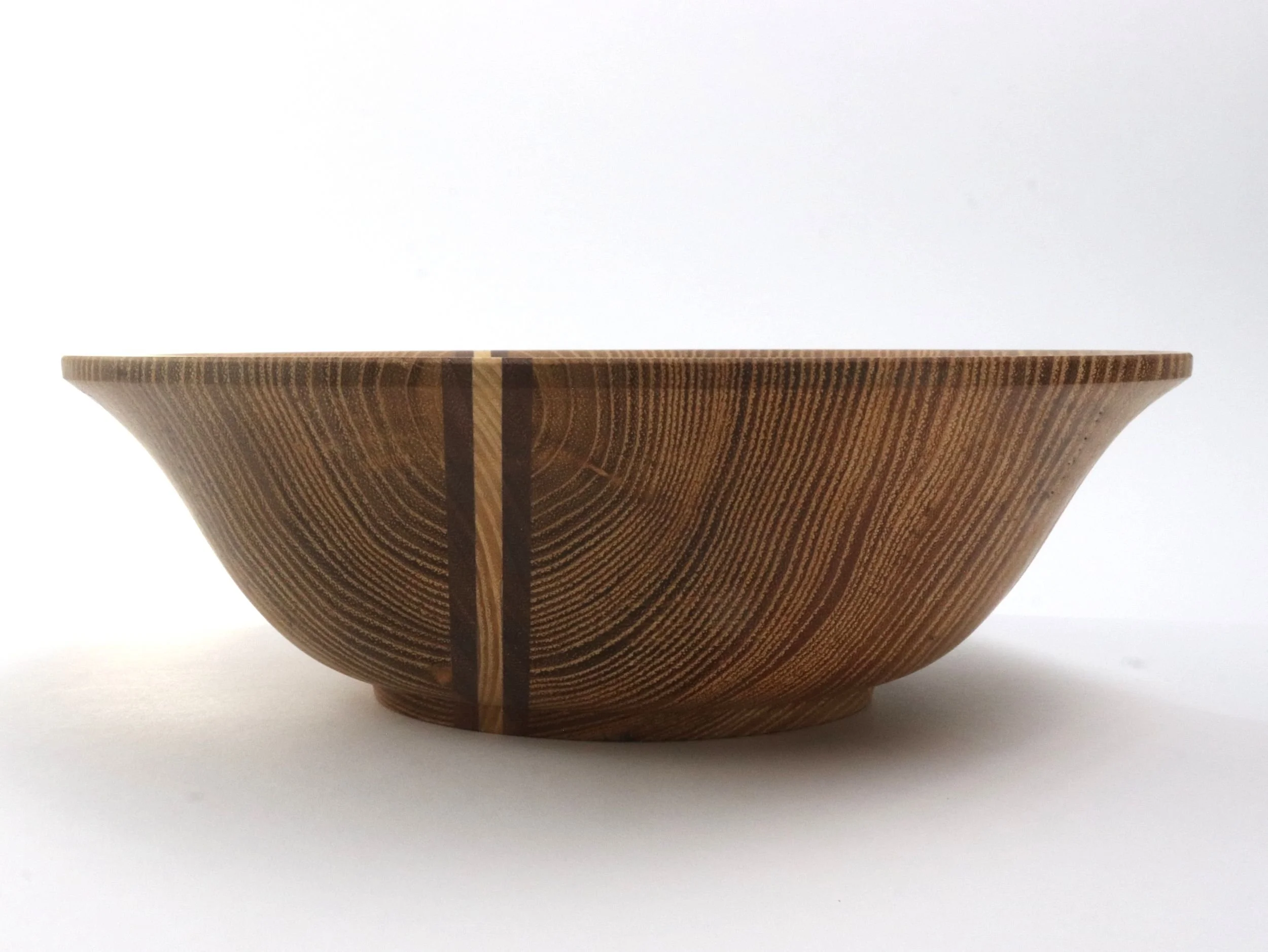 side view of locust serving bowl - food safe