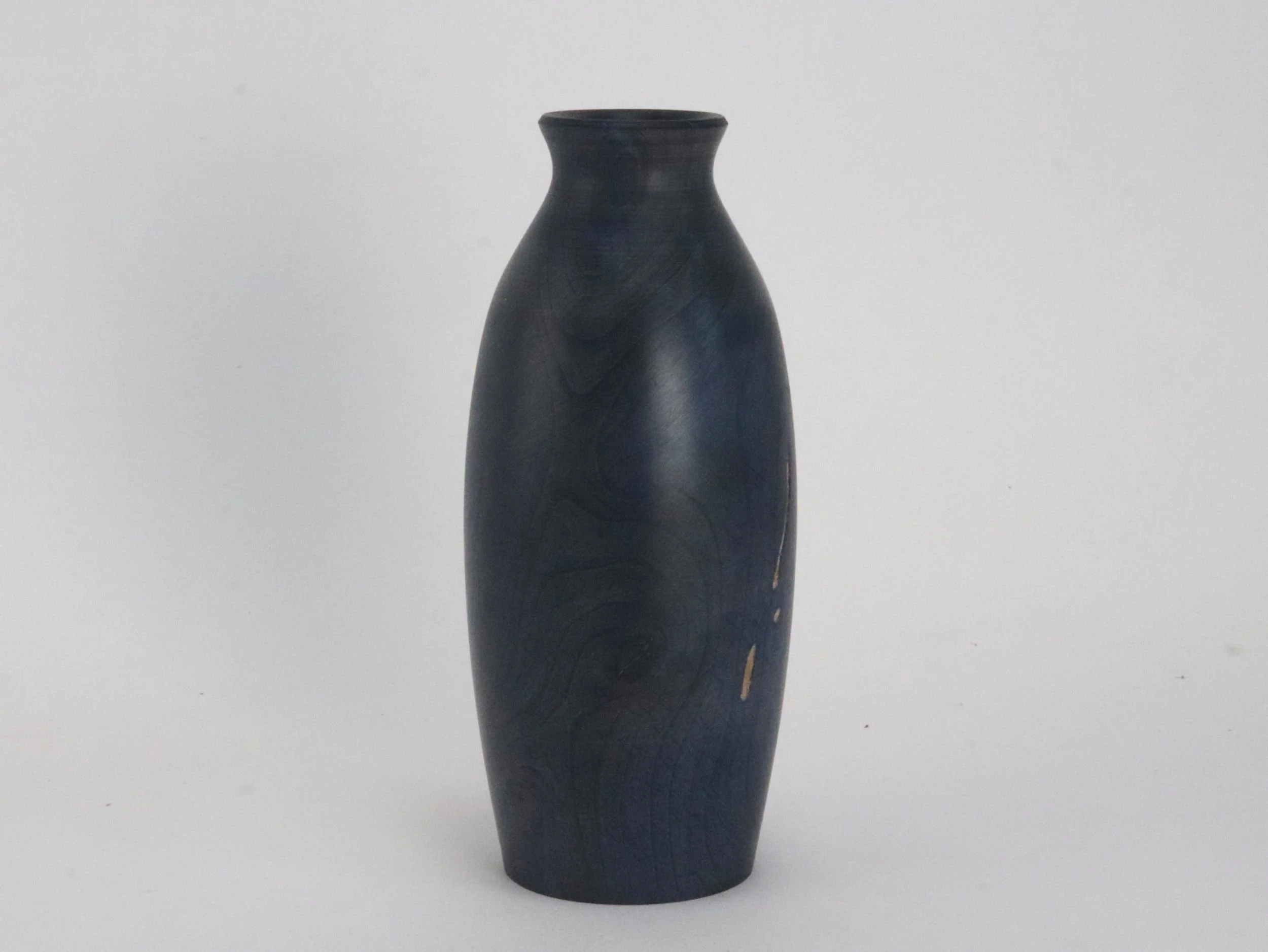 One of a kind maple vase with glass liner