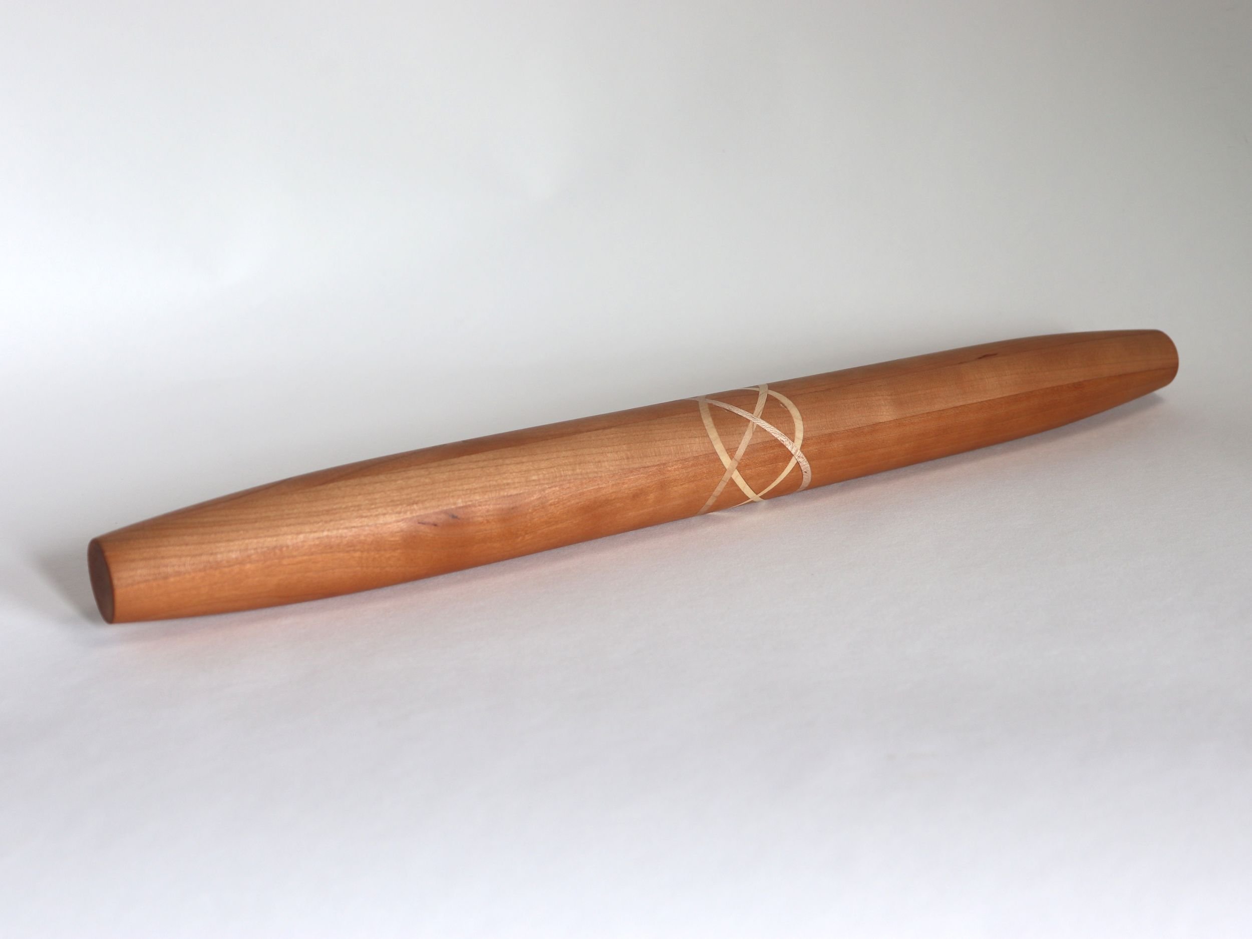 French Rolling Pin  - Handcrafted - Celtic Knot or Stripe Inlay