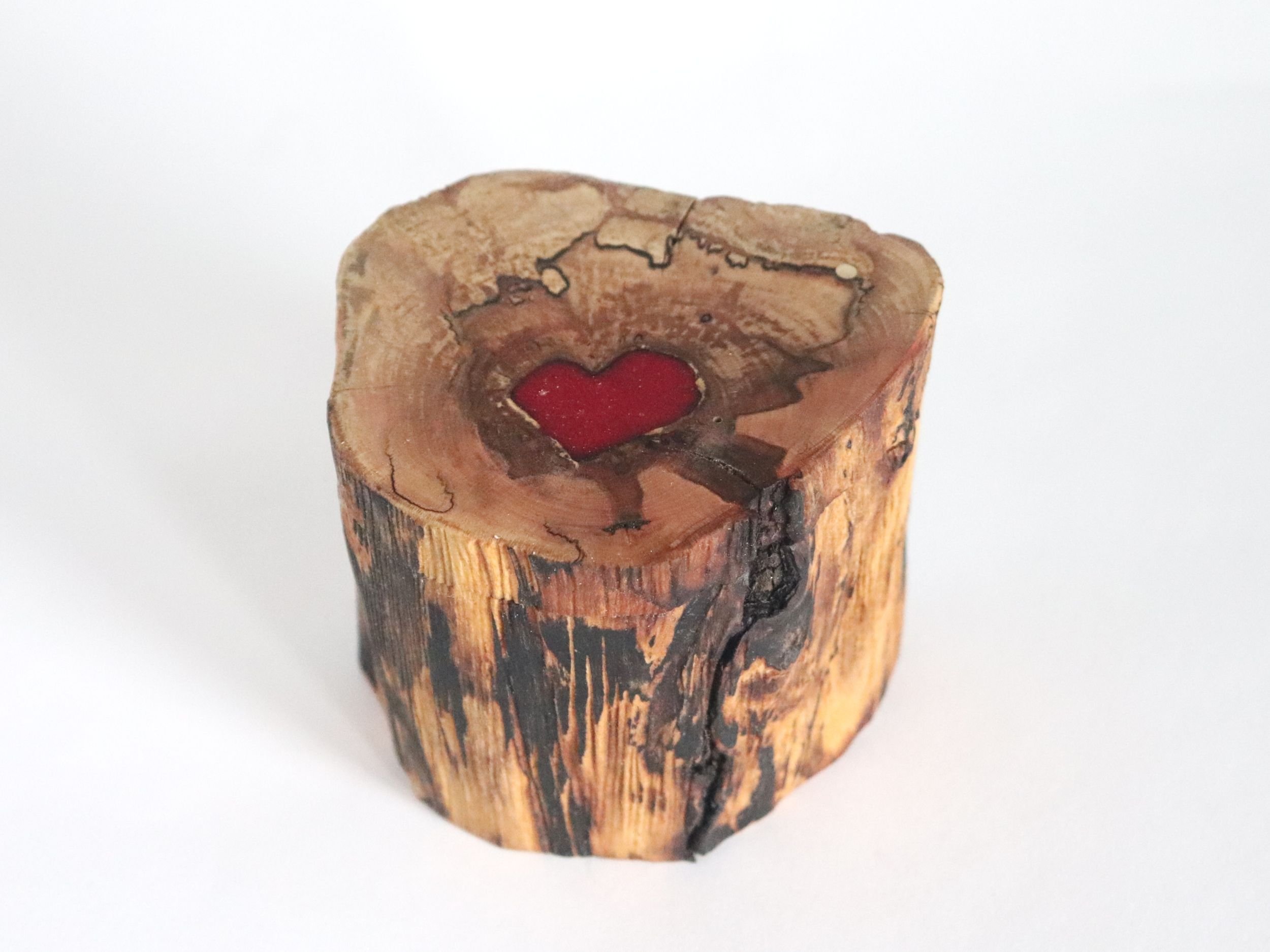 Decorative Wood with Resin Inlay Box - Handcrafted