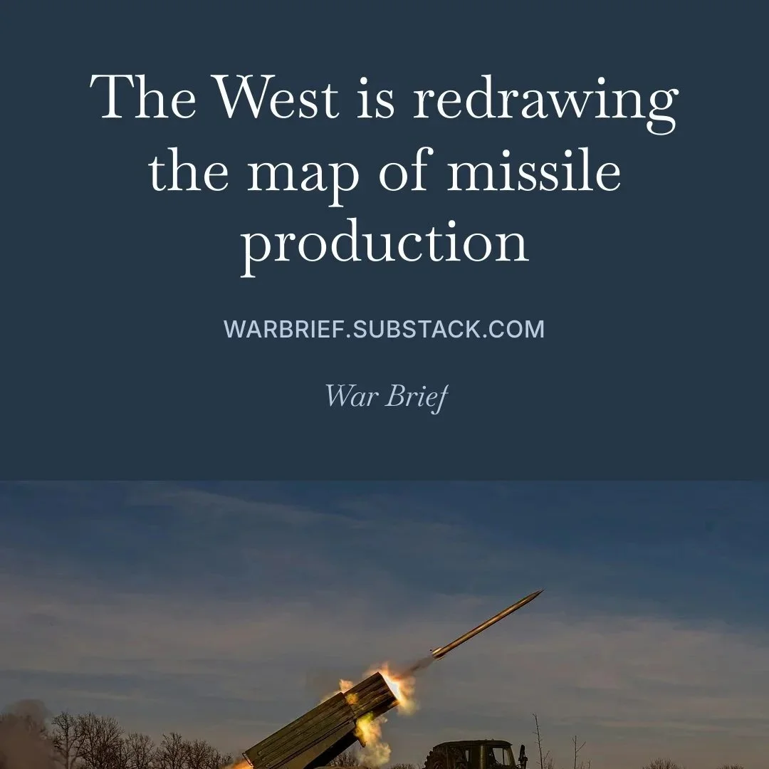 The emerging story is no longer simply that the West is running short of missiles. It is where—and under whose control—it will build the next wave of production.