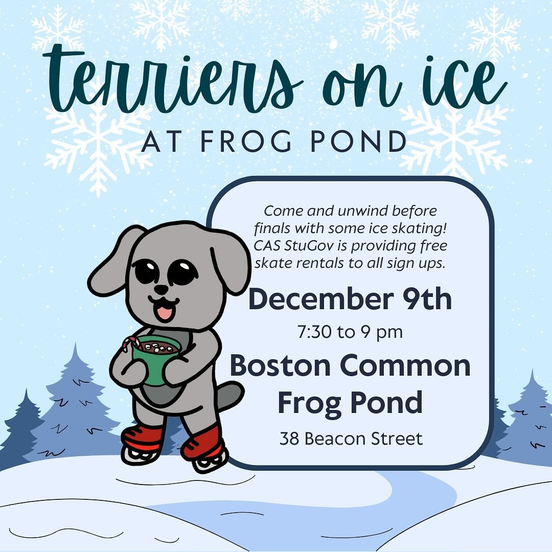 Join us for ice skating at Frog Pond next Monday! ⛸️ We will be providing free skate rentals for RSVP&rsquo;s so make sure to reserve your spot as space is limited. Link in bio 🔗❄️