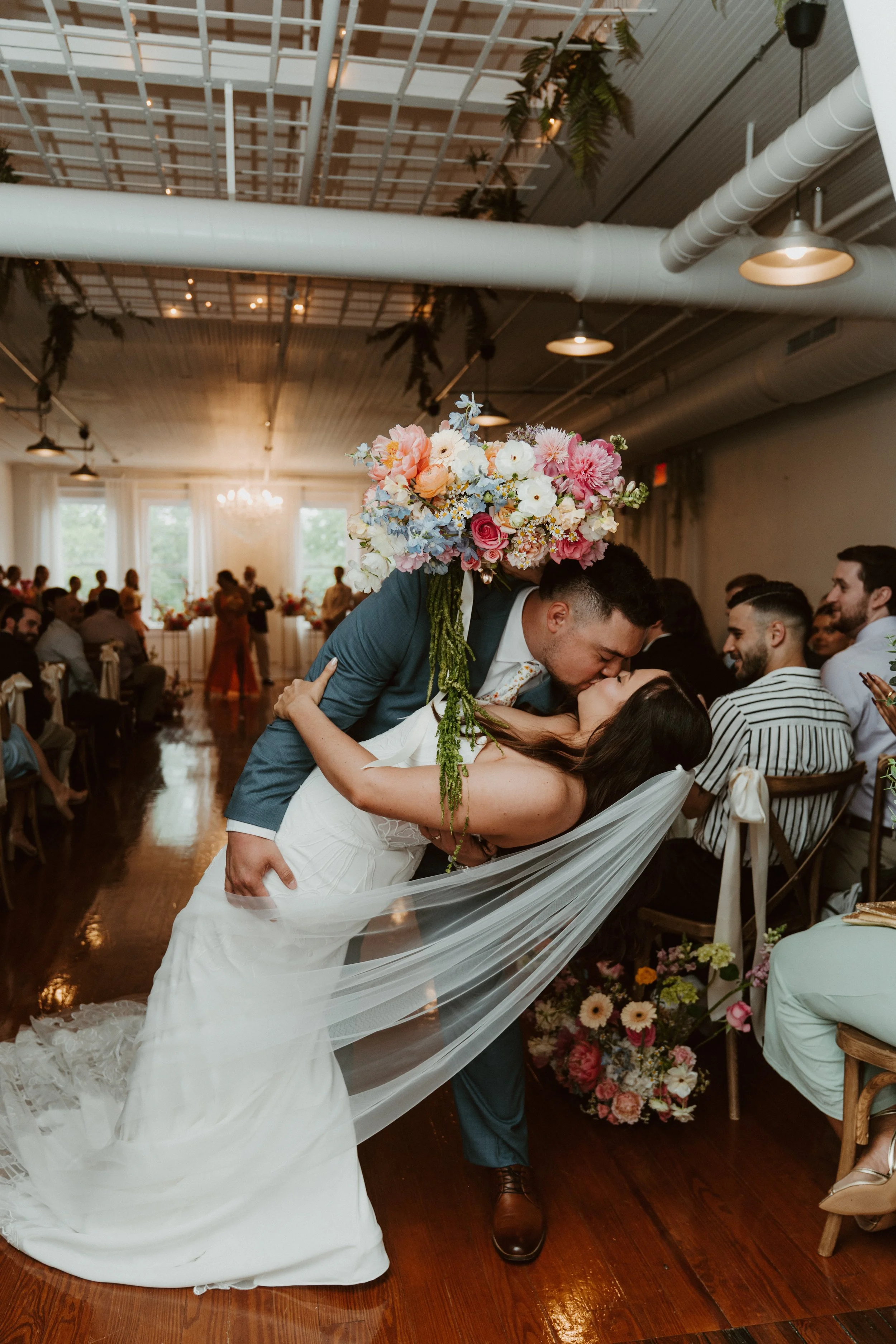 Colorful Spring Statement Bouquet | Savannah Bottle Works | Photographer: Kayla Griffin