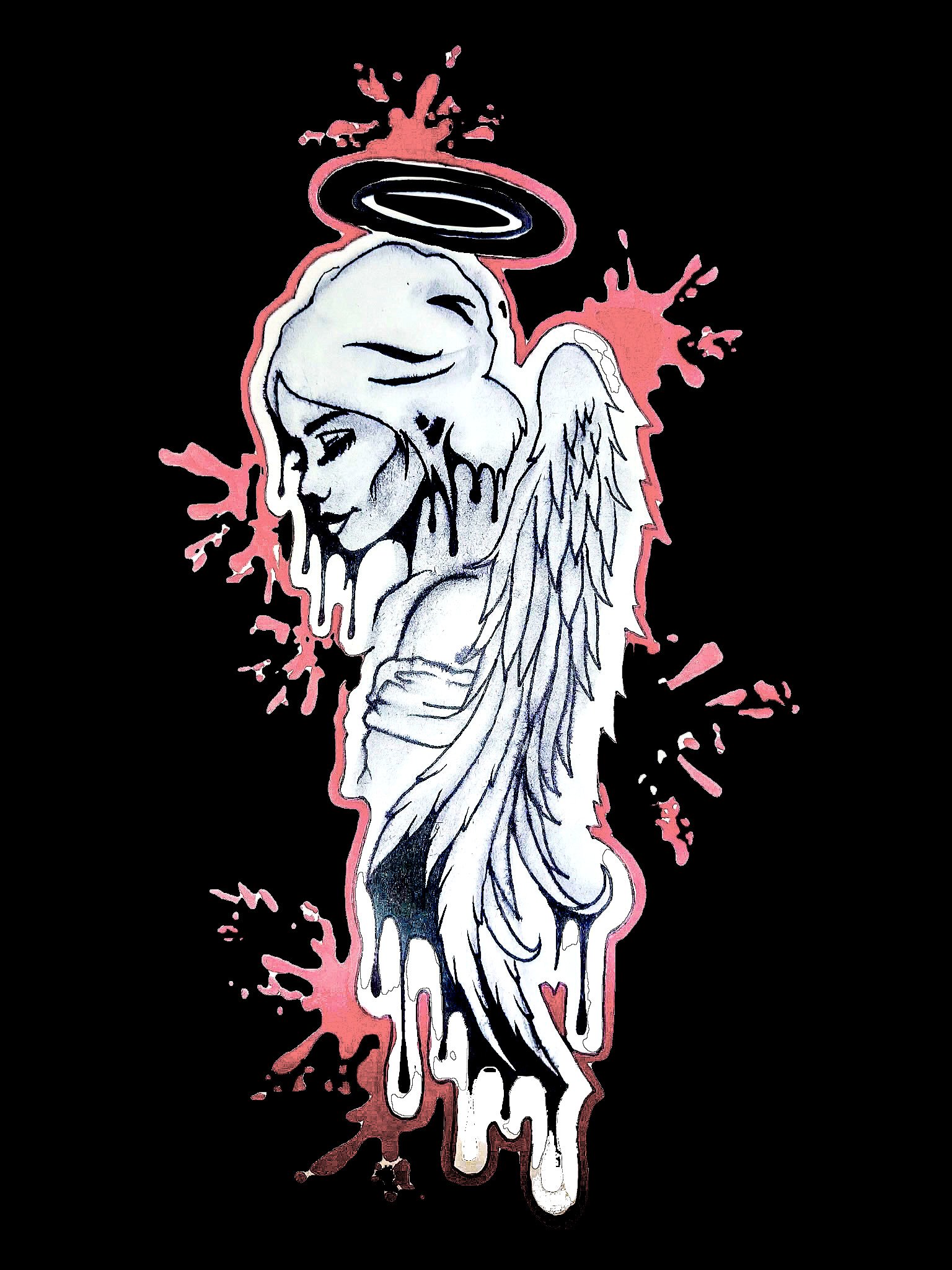 EMBLEM3 Pink Angel Hoodie