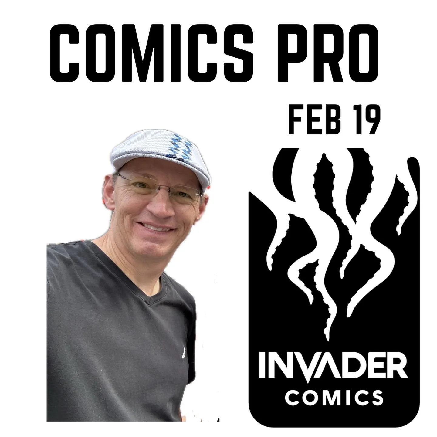 TODAY! If you&rsquo;re at Comics Pro today, I&rsquo;ll be walking around with Invader Comics goodies - say hello!