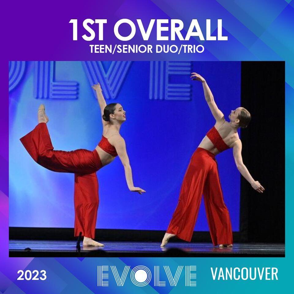 Congratulations to the Top Ten Intermediate/Advanced Teen/Senior Duo/Trios from Evolve VANCOUVER!

#evolvedancecomp #evolvewithus #experienceevolve
