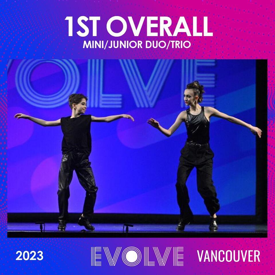 Congratulations to the Top Ten Intermediate/Advanced Mini/Junior Duo/Trios from Evolve VANCOUVER!

#evolvedancecomp #evolvewithus #experienceevolve