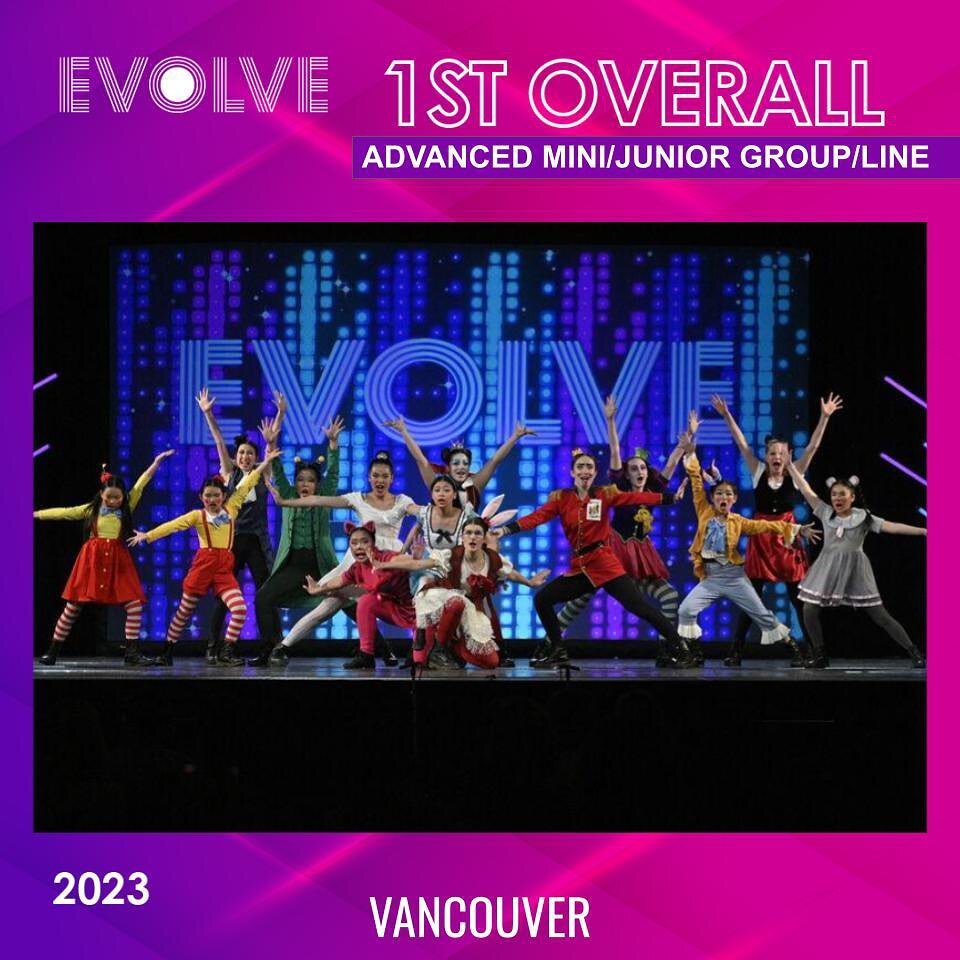Congratulations to the Top Ten Advanced Mini/Junior Groups/Lines from Evolve VANCOUVER!

#evolvedancecomp #evolvewithus #experienceevolve
