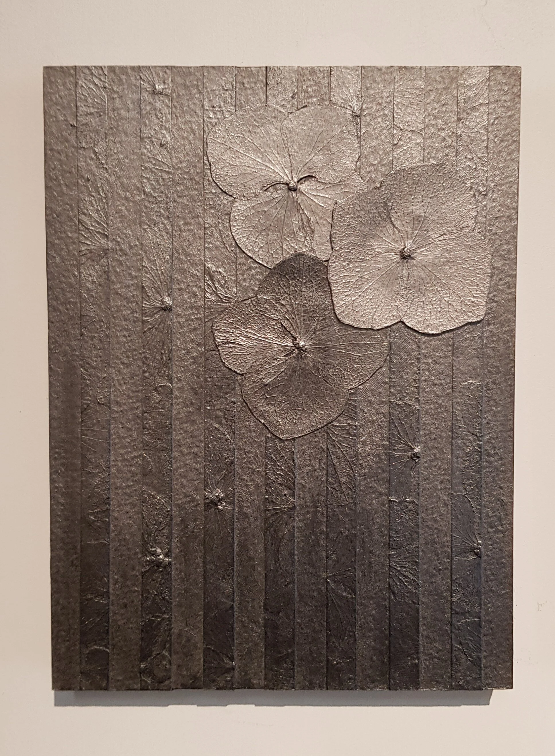 Silenced 3 Burnished Graphite,Hydrangea Flowers on 300 gsm Bockingford Paper.jpg