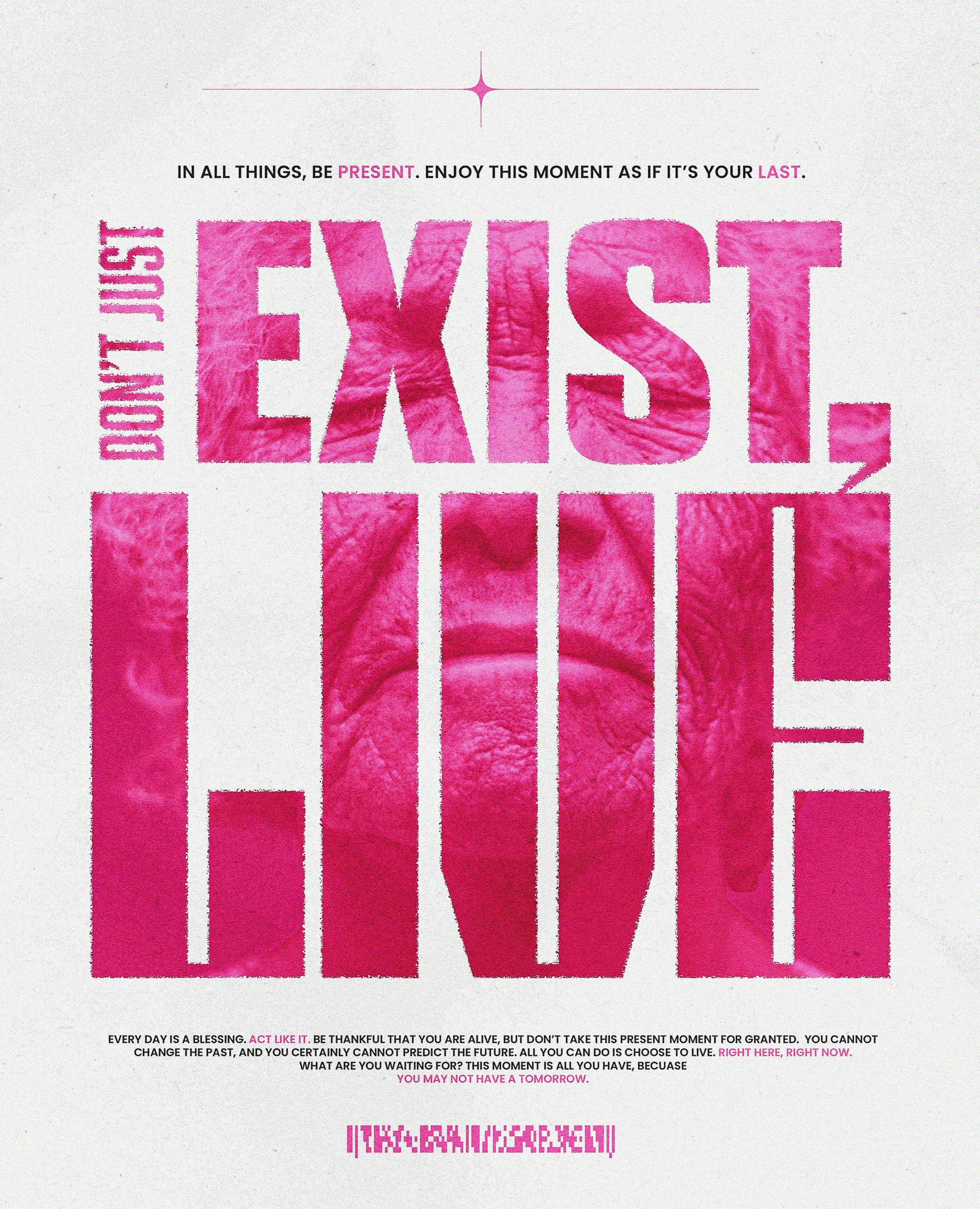 Don't-Just-Exist,-Live-Poster (Selective Sync Conflict).jpg