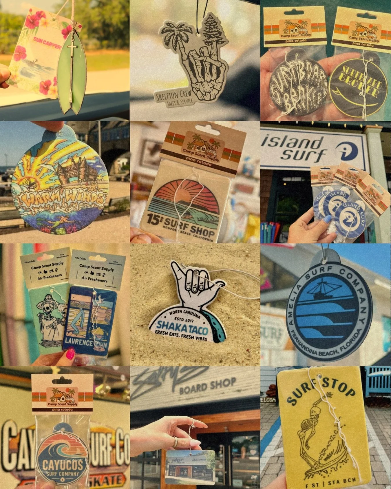 It&rsquo;s that time of year again 🎄🌊
If you&rsquo;re hunting for the perfect small gift or stocking stuffer, these custom air fresheners are hanging at 70+ amazing surf shops + local retailers across the map!

Be sure to support small, shop local,