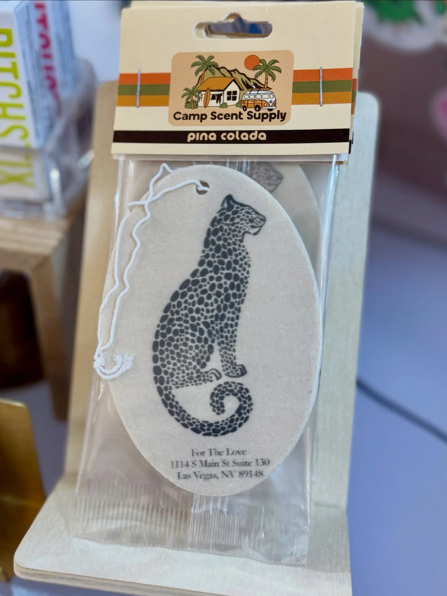 New product drop with @forthelove.lv 🐆✨ Custom-branded with our signature Pina Colada scent

#airfresheners #forthelove #smallbusiness #customizedgifts #retail