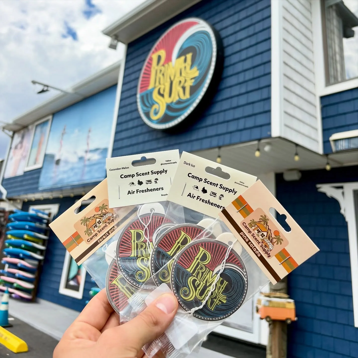 Fresh restock just landed @primalsurf 🌊🌴

Custom scents + fresh designs just in for the season ☀️

#primalsurf #surfshop #surfgear #custommerch #airfreshener