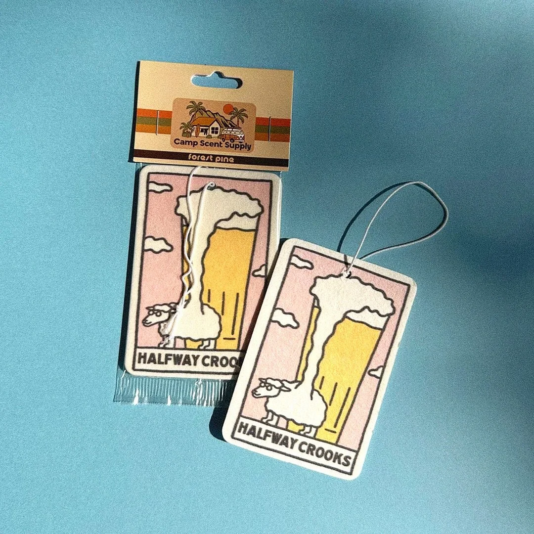 @halfwaycrooksbeer branded fresheners ready to hang 🍻

#brewing #halfwaycrooks #brewery #craftbeer #atlanta