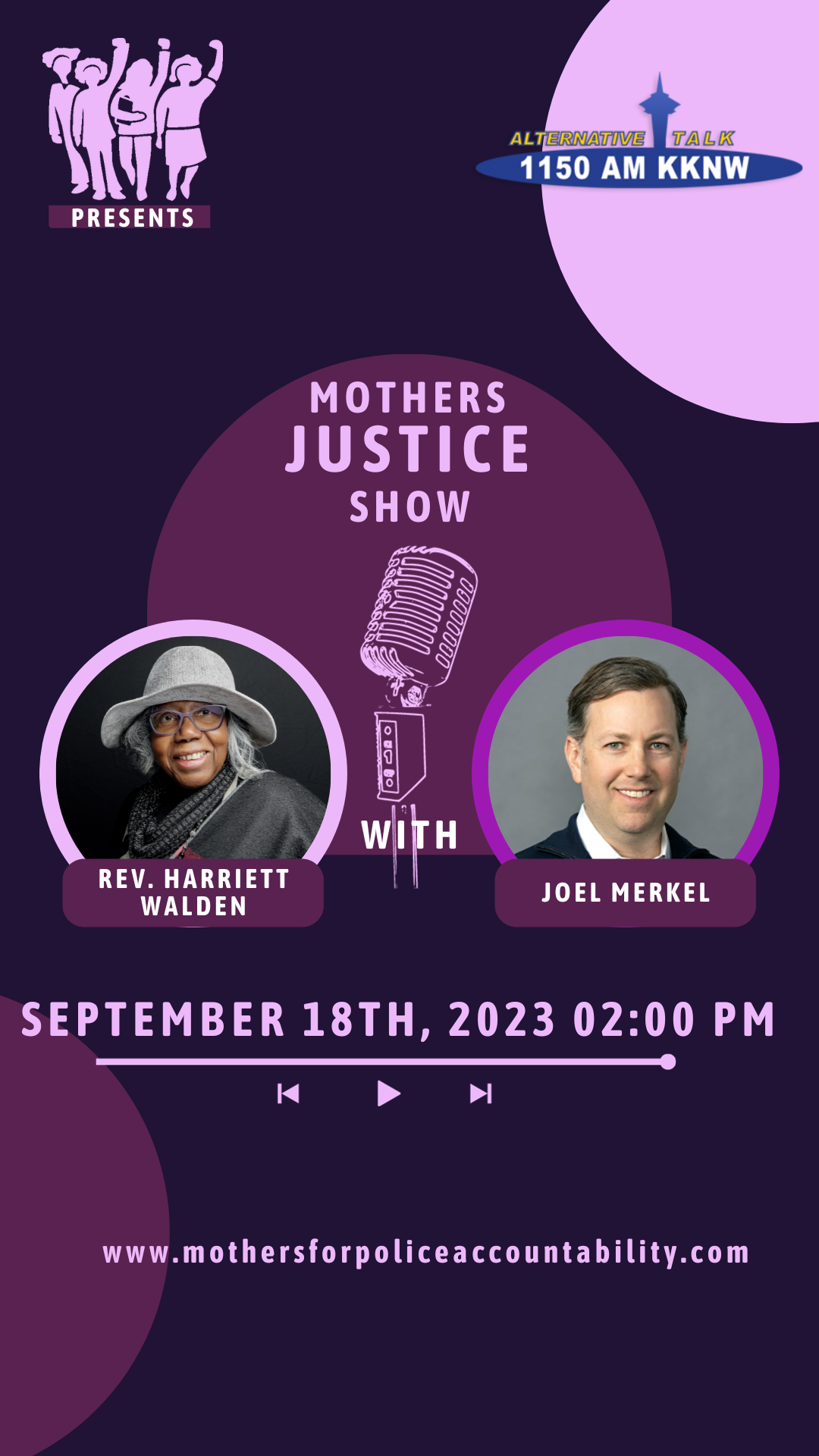 Up Next on Mothers Justice Show