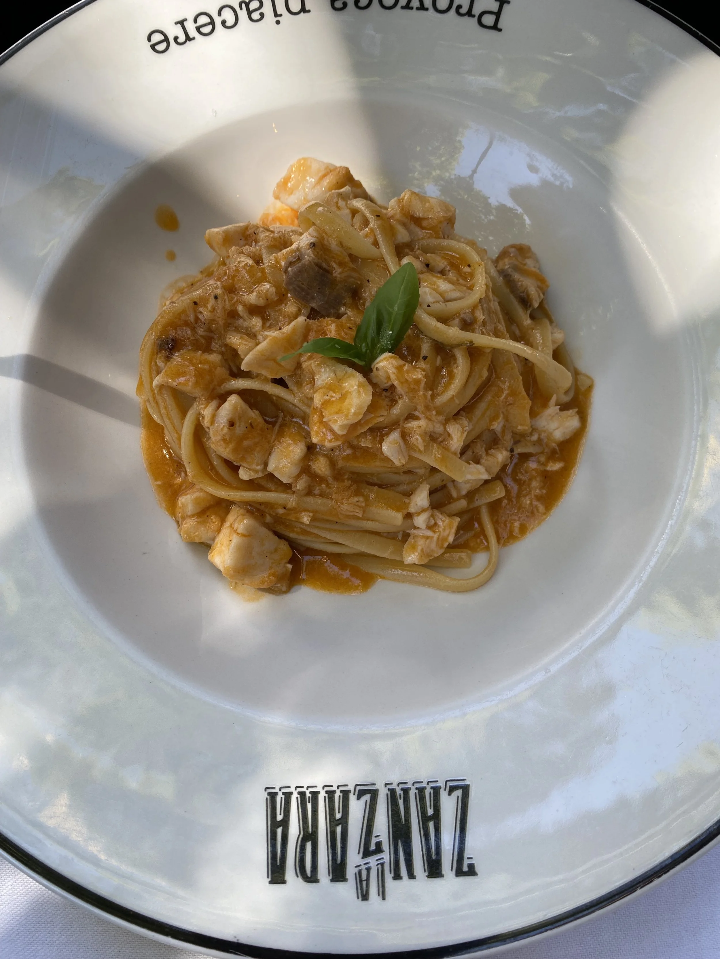 Lunch at La Zanzara