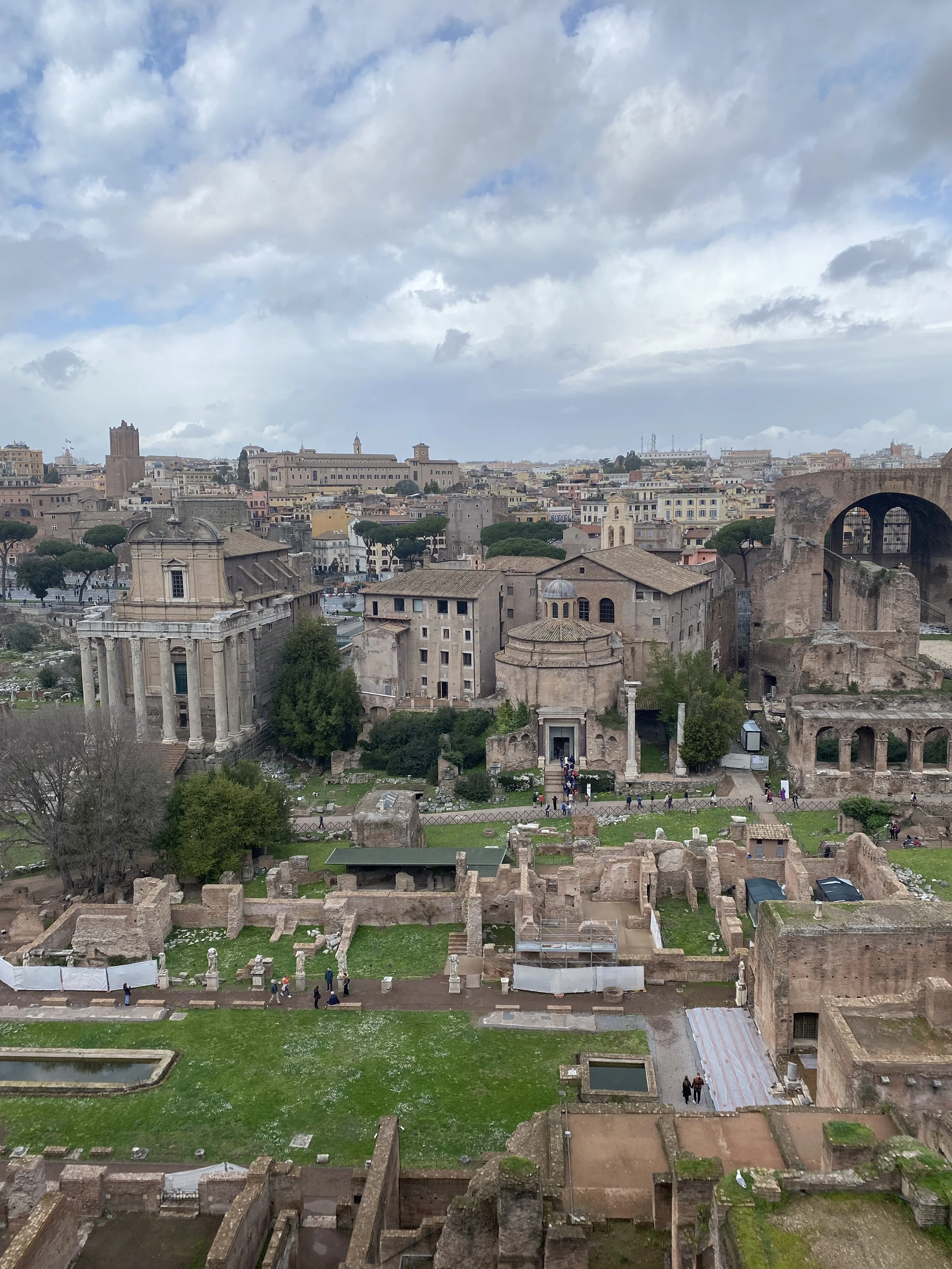 View of Roman Forum from Palatine HIll