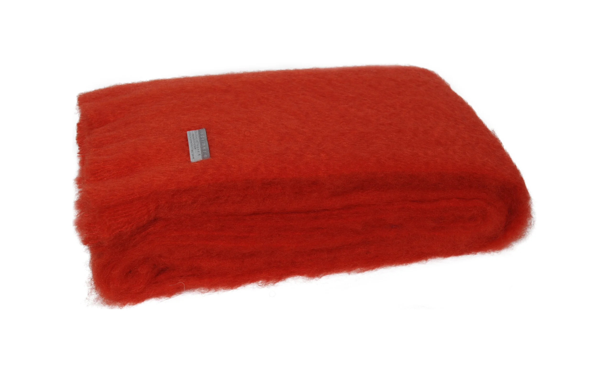 Mohair blanket throw - hibiscus