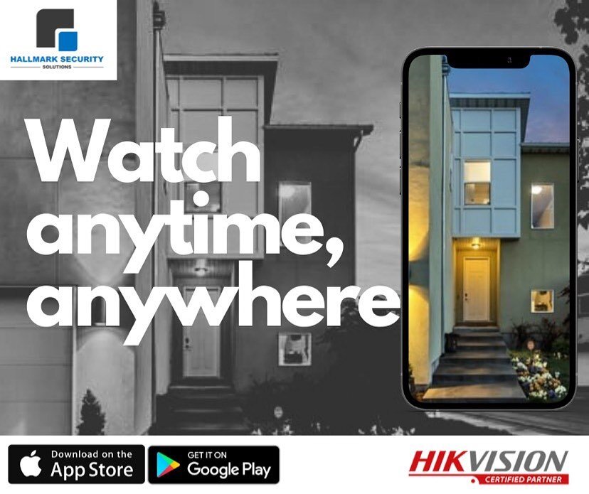 Watch anytime, anywhere - 24/7! 
No matter when you get the urge to check in, you can keep a watchful eye over your home or business from your mobile device, day and night 🌗 
We offer a range of CCTV packages. Hikvision CCTV systems fully installed 