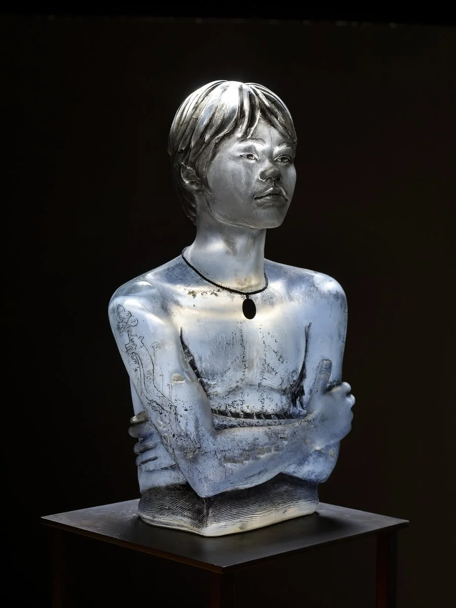 Kawn Wan | Blown Glass, Oil Paint | 26.5" H x 16" W x 10.5" D | 2010